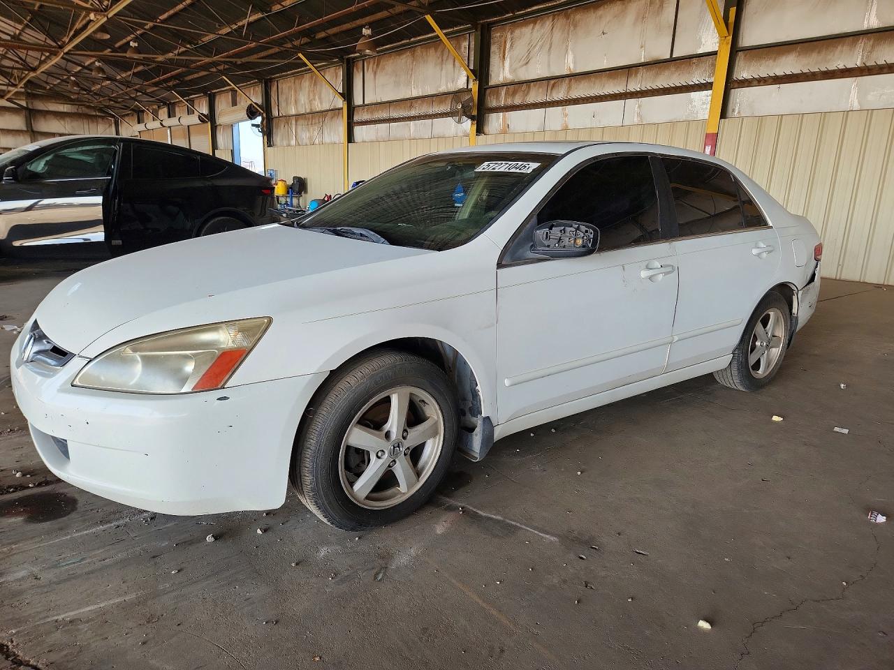 2003 Honda Accord Ex White vin: JHMCM56653C083162
