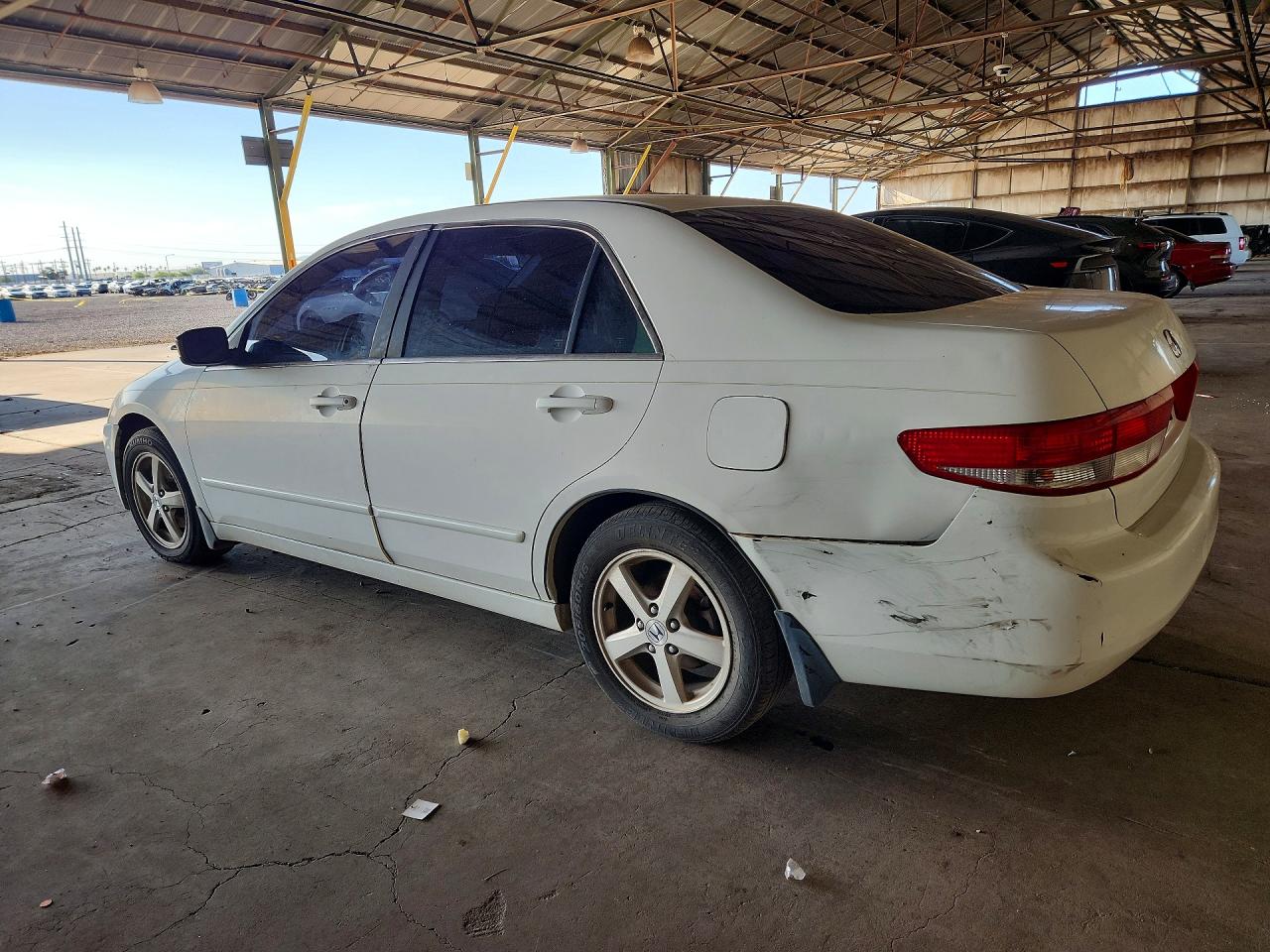2003 Honda Accord Ex White vin: JHMCM56653C083162