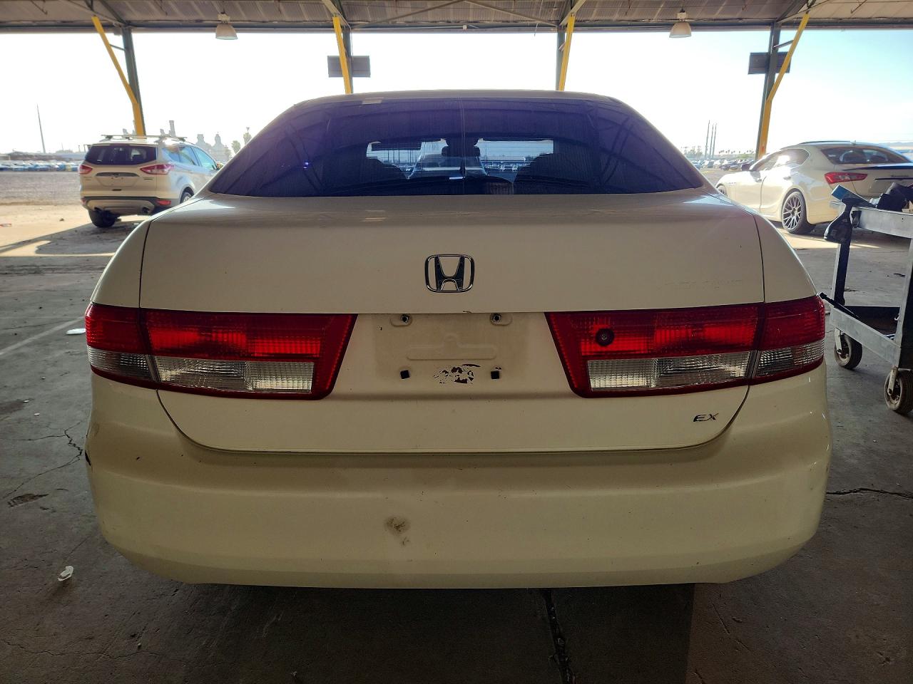 2003 Honda Accord Ex White vin: JHMCM56653C083162