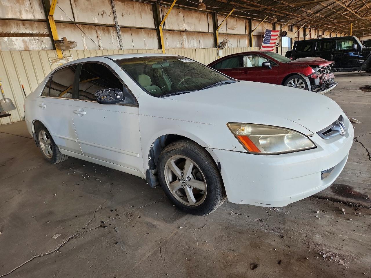2003 Honda Accord Ex White vin: JHMCM56653C083162
