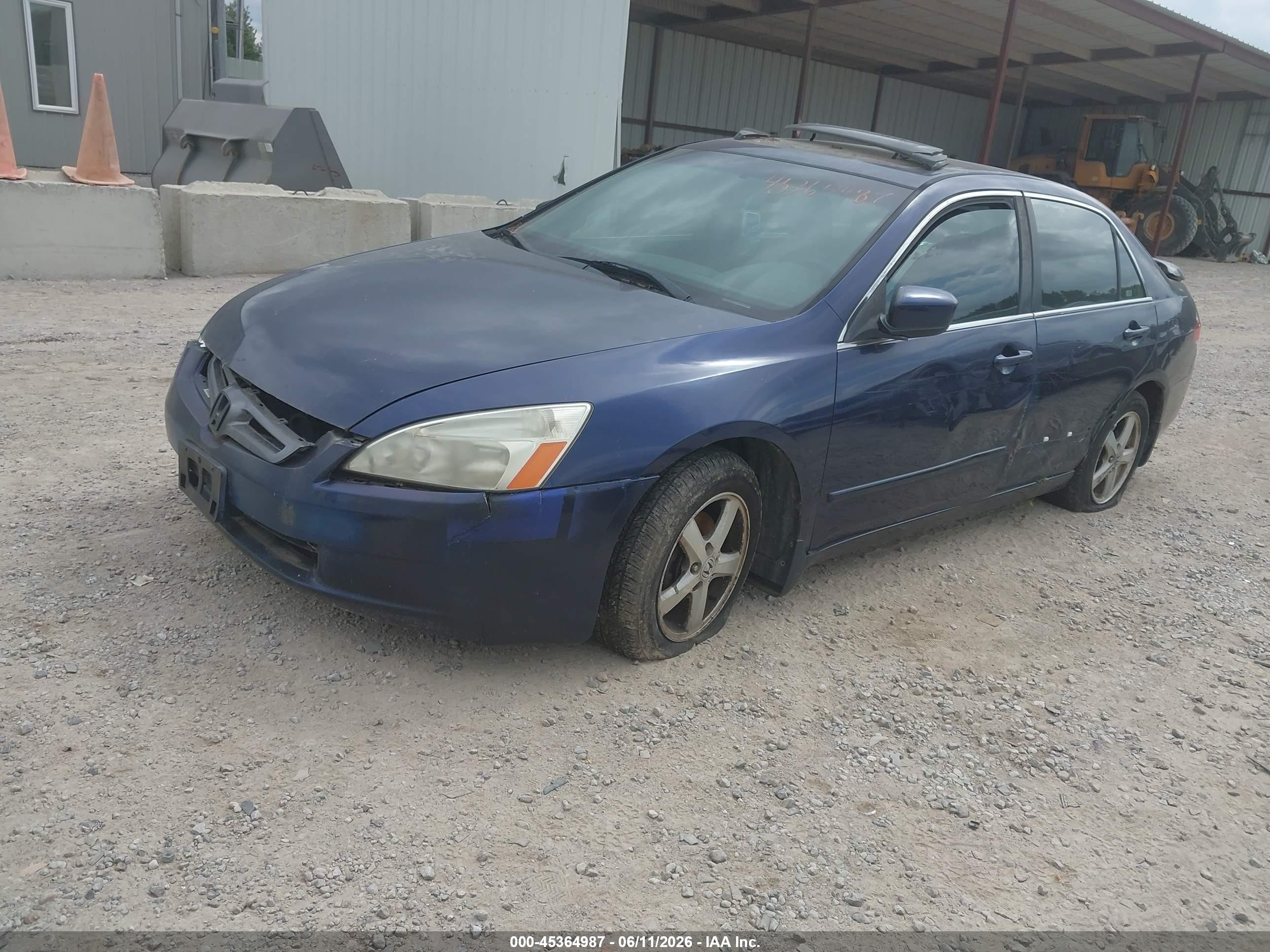 2004 Honda Accord 2.4 Ex Blue vin: JHMCM56654C001609
