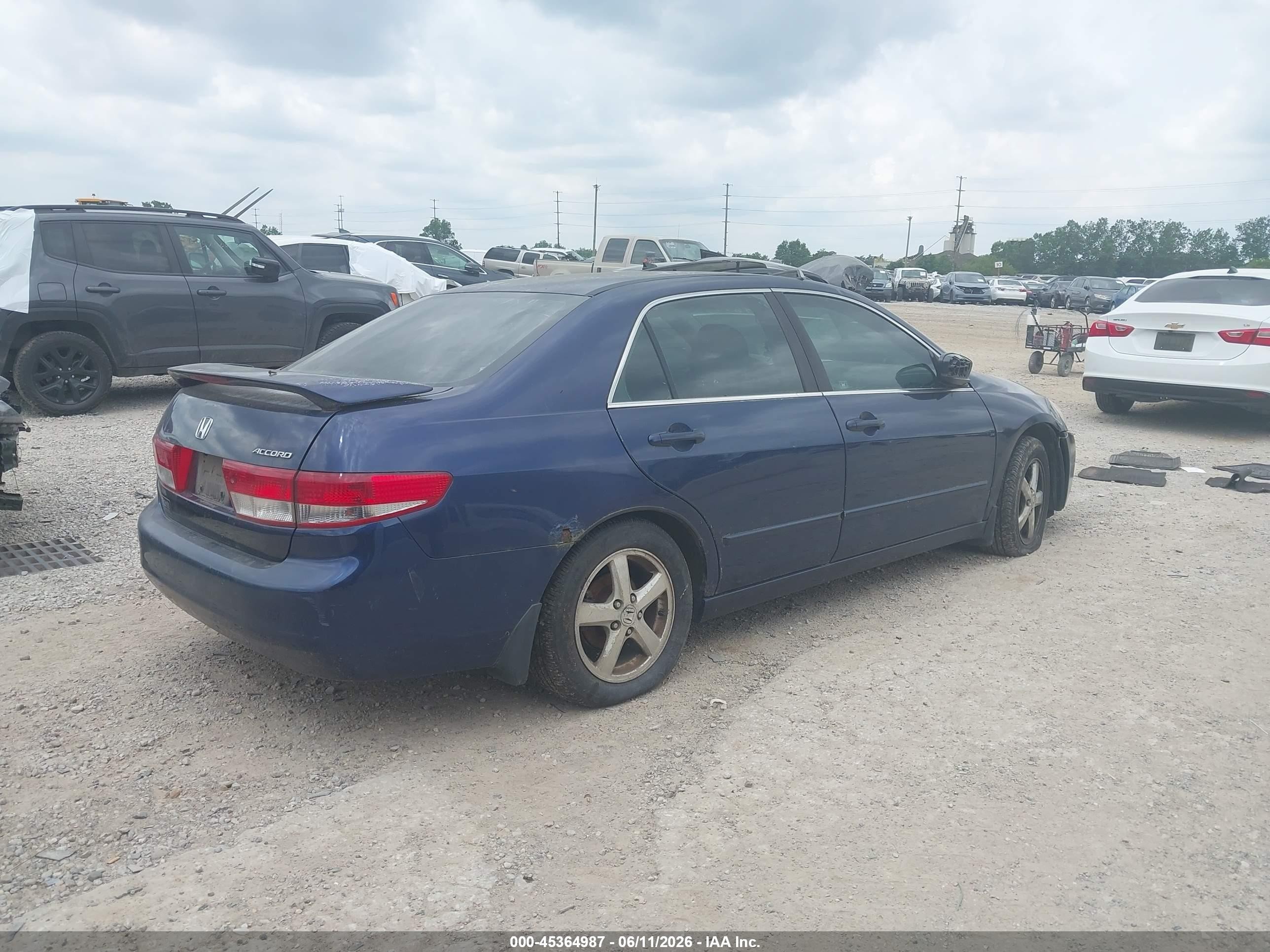 2004 Honda Accord 2.4 Ex Blue vin: JHMCM56654C001609
