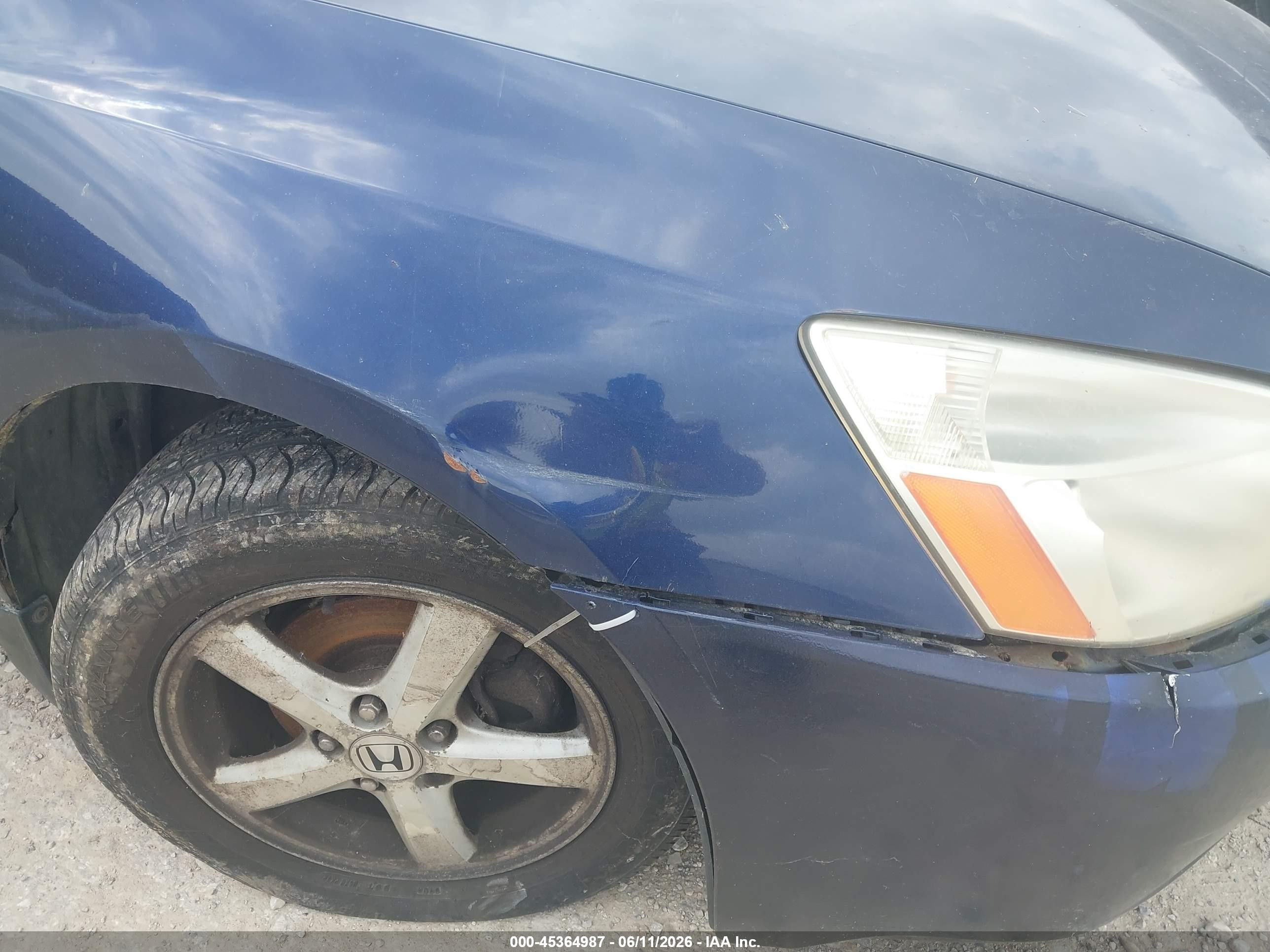 2004 Honda Accord 2.4 Ex Blue vin: JHMCM56654C001609