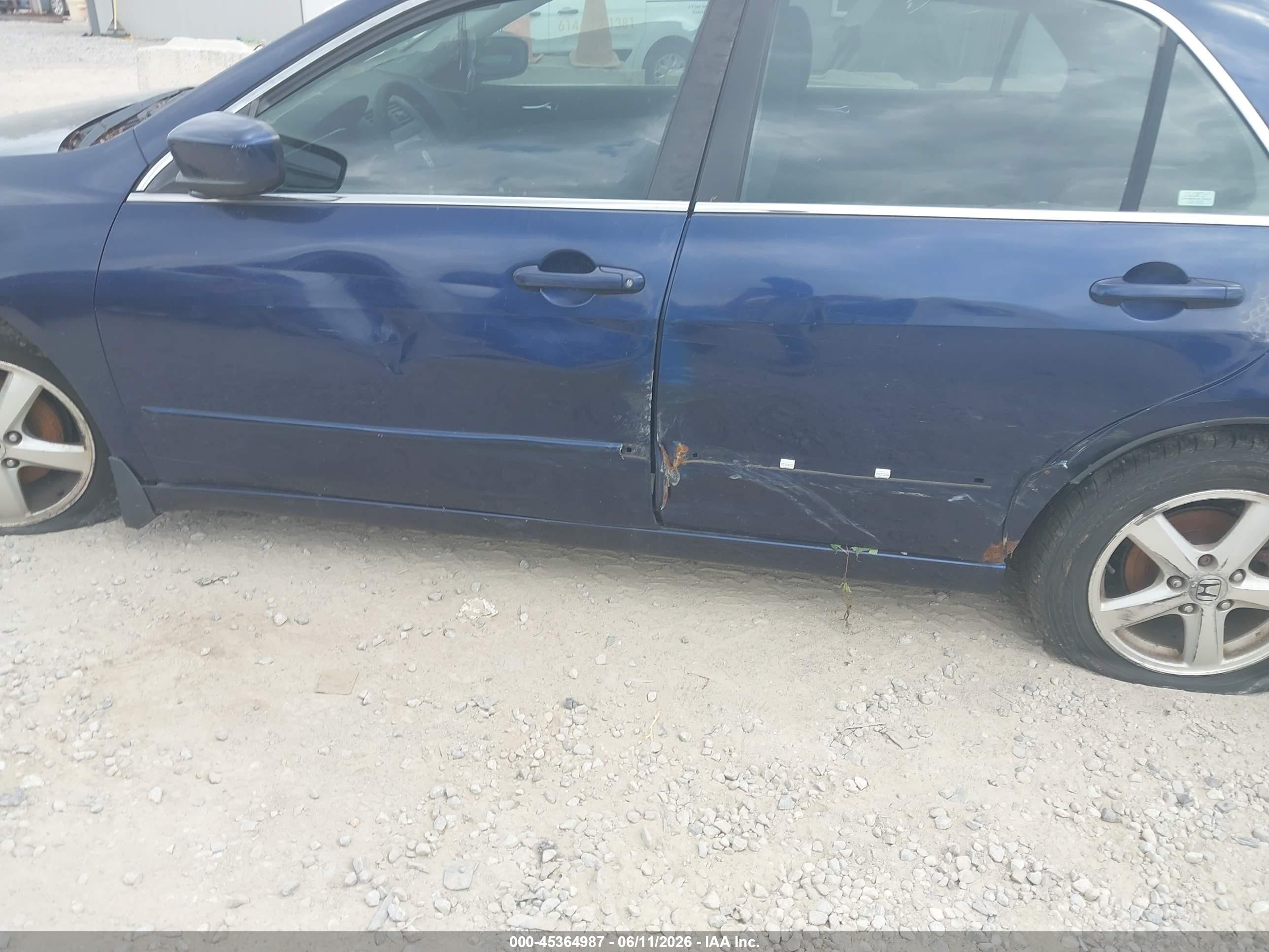 2004 Honda Accord 2.4 Ex Blue vin: JHMCM56654C001609