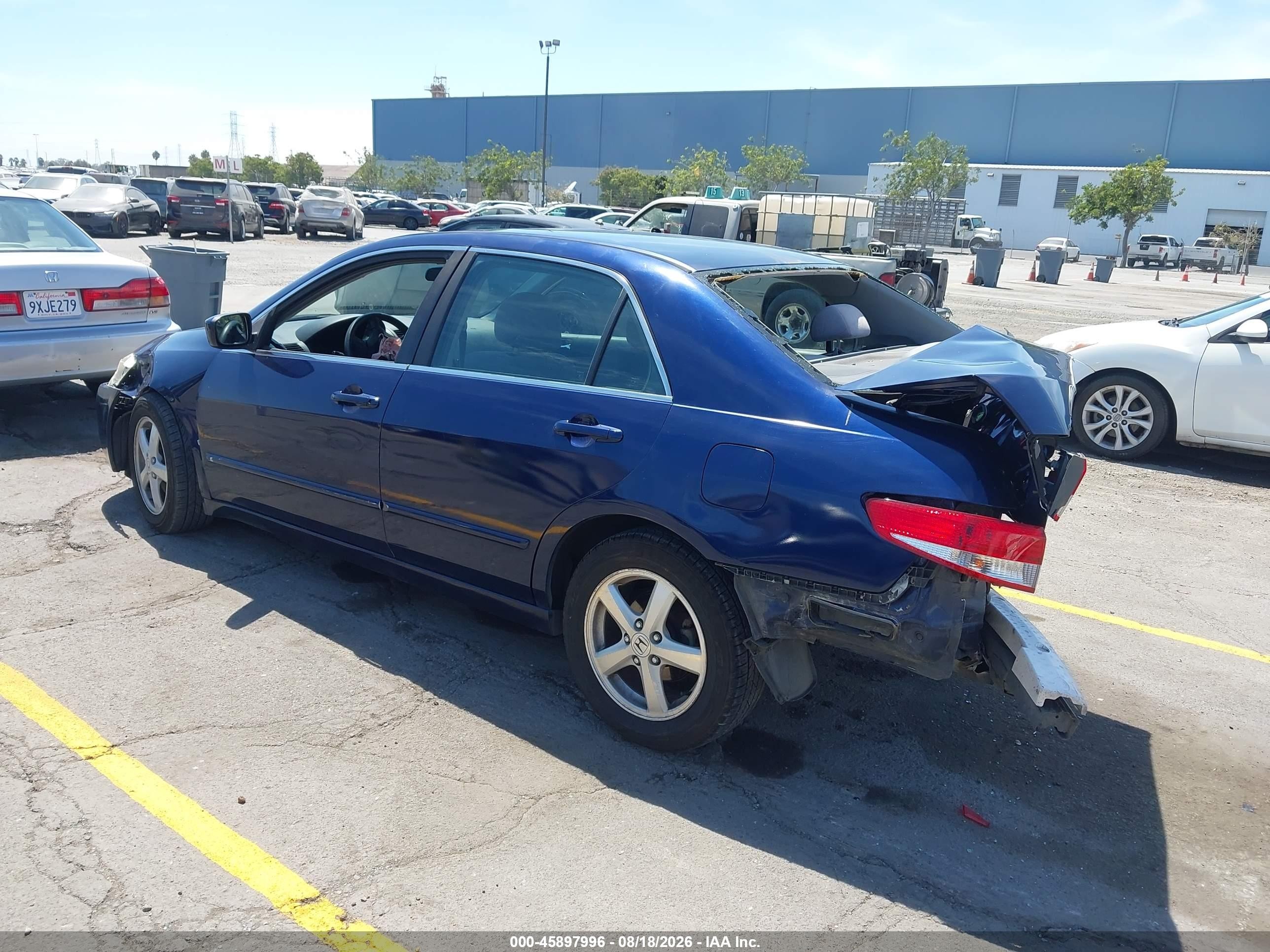 2004 Honda Accord 2.4 Ex Blue vin: JHMCM56654C028888