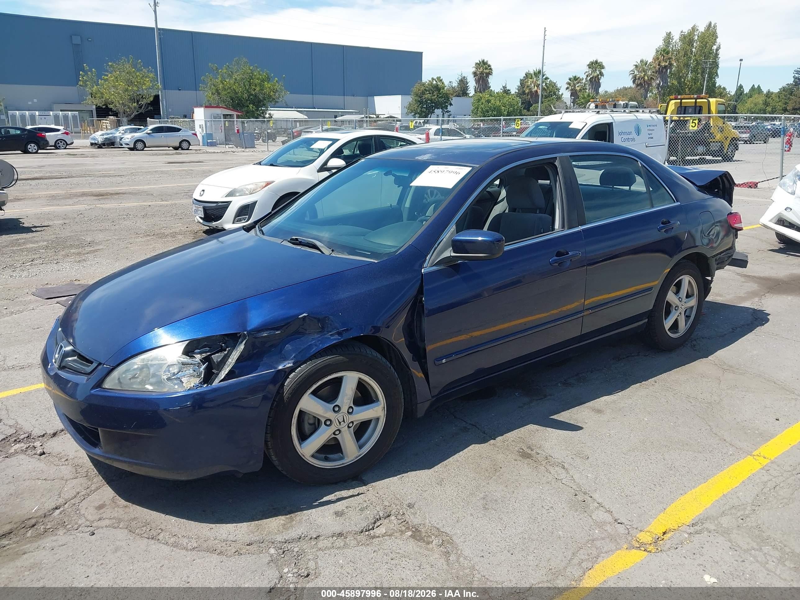 2004 Honda Accord 2.4 Ex Blue vin: JHMCM56654C028888