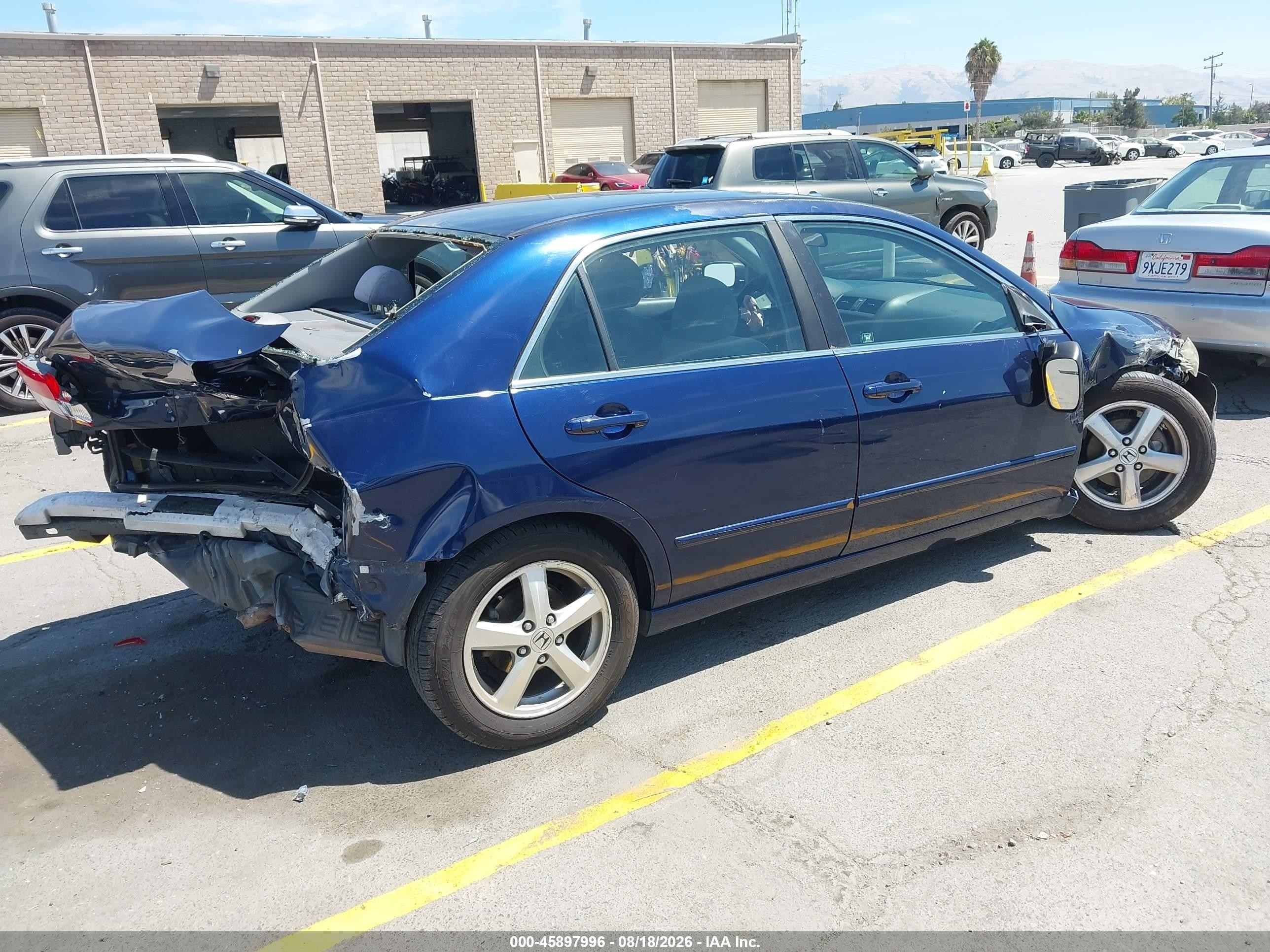 2004 Honda Accord 2.4 Ex Blue vin: JHMCM56654C028888