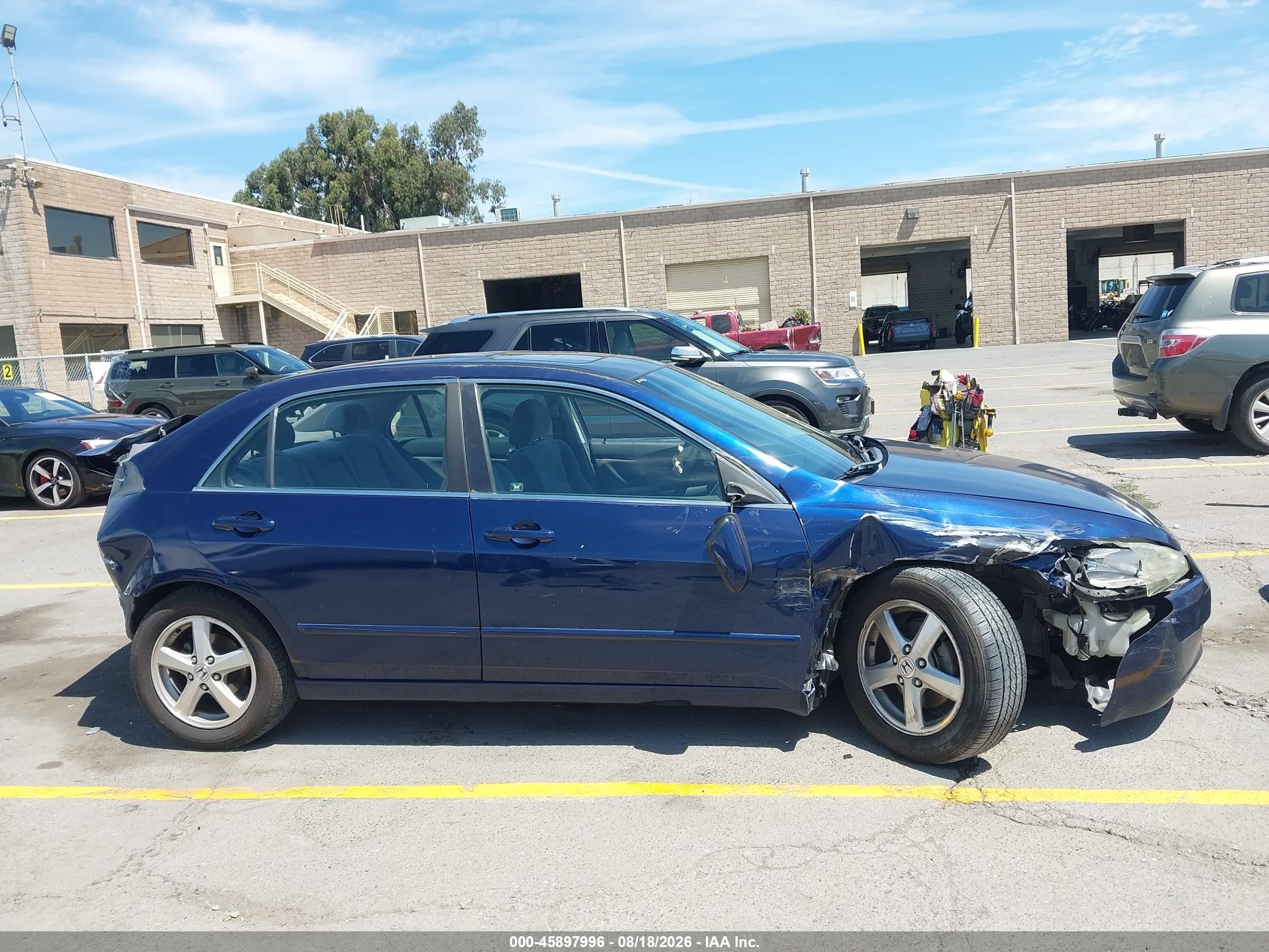 2004 Honda Accord 2.4 Ex Blue vin: JHMCM56654C028888