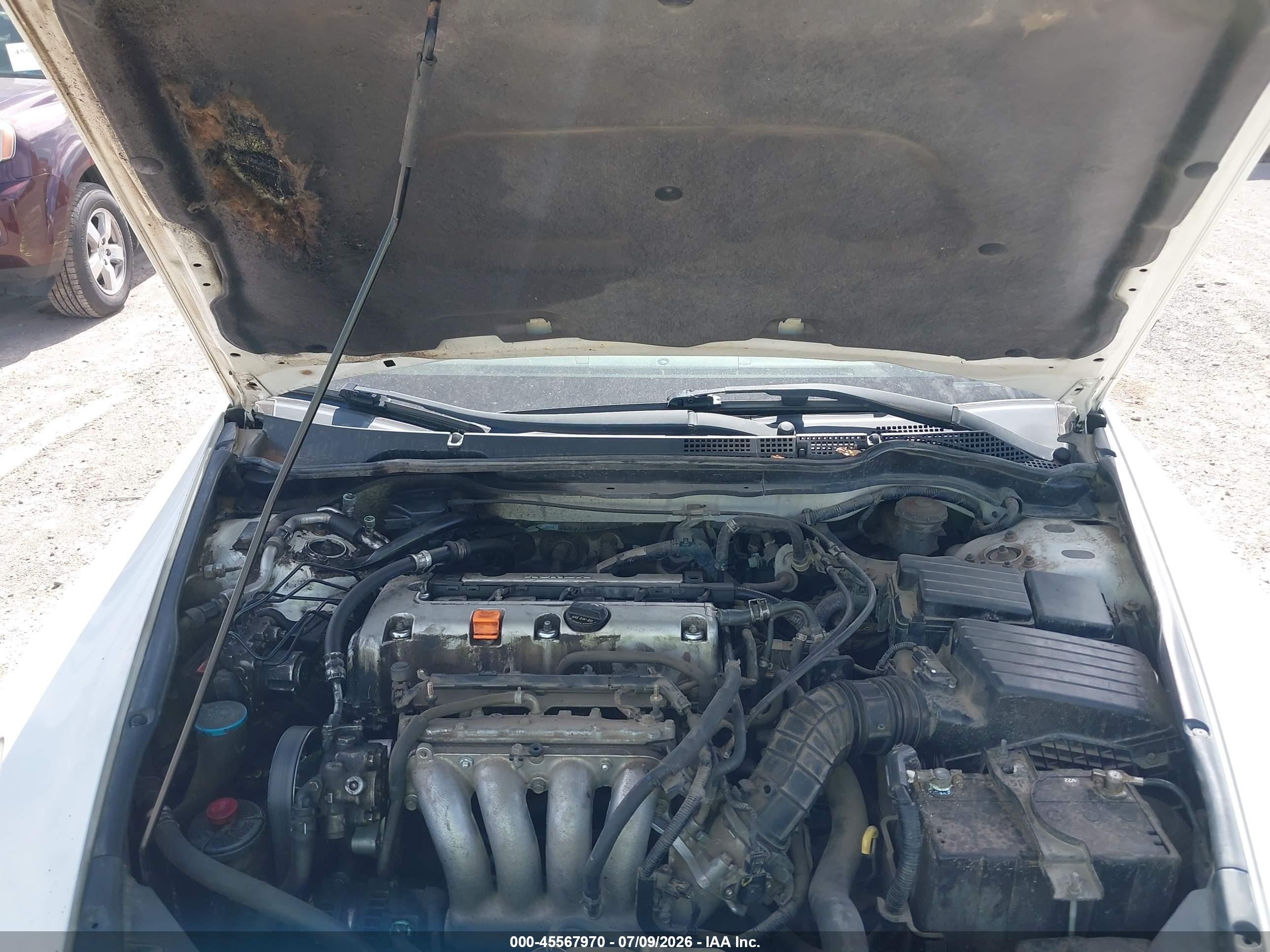 2004 Honda Accord 2.4 Ex White vin: JHMCM56654C033024