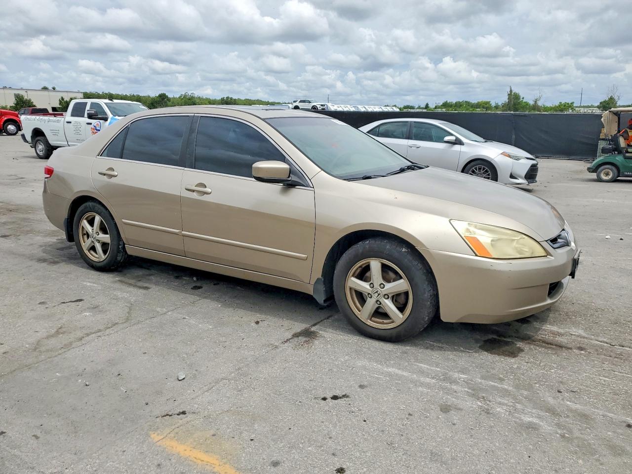 2003 Honda Accord Ex Золотой vin: JHMCM56663C087611