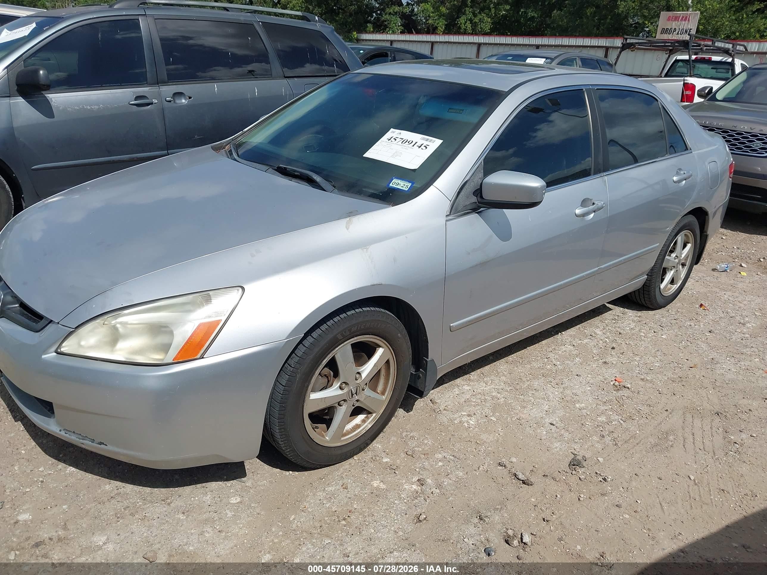 2003 Honda Accord 2.4 Ex Silver vin: JHMCM56673C003036