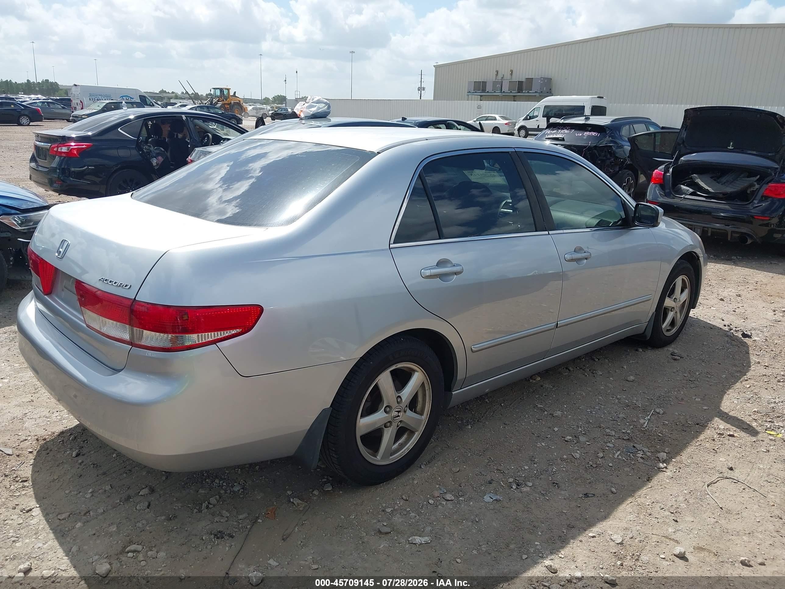 2003 Honda Accord 2.4 Ex Silver vin: JHMCM56673C003036