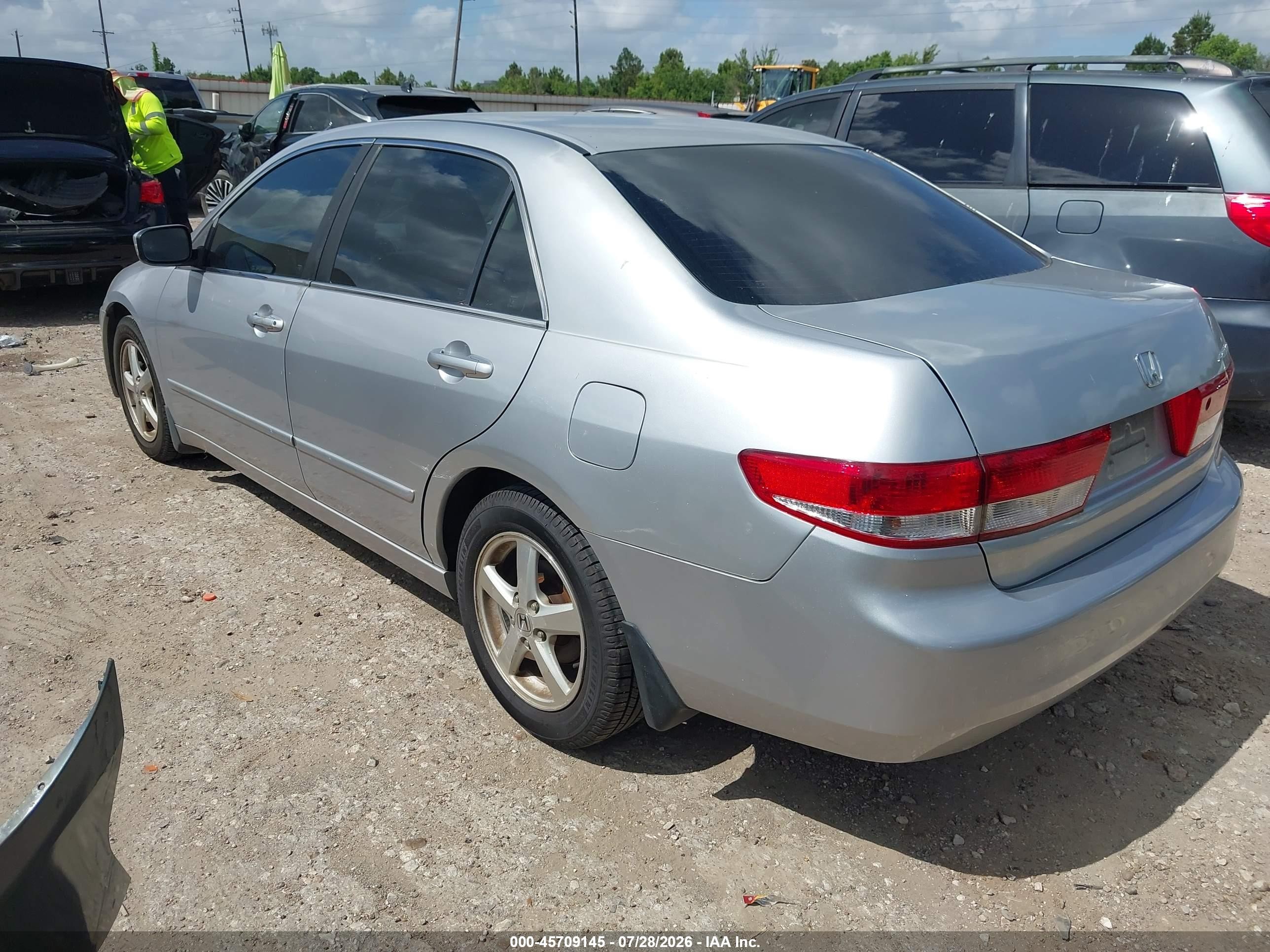 2003 Honda Accord 2.4 Ex Silver vin: JHMCM56673C003036
