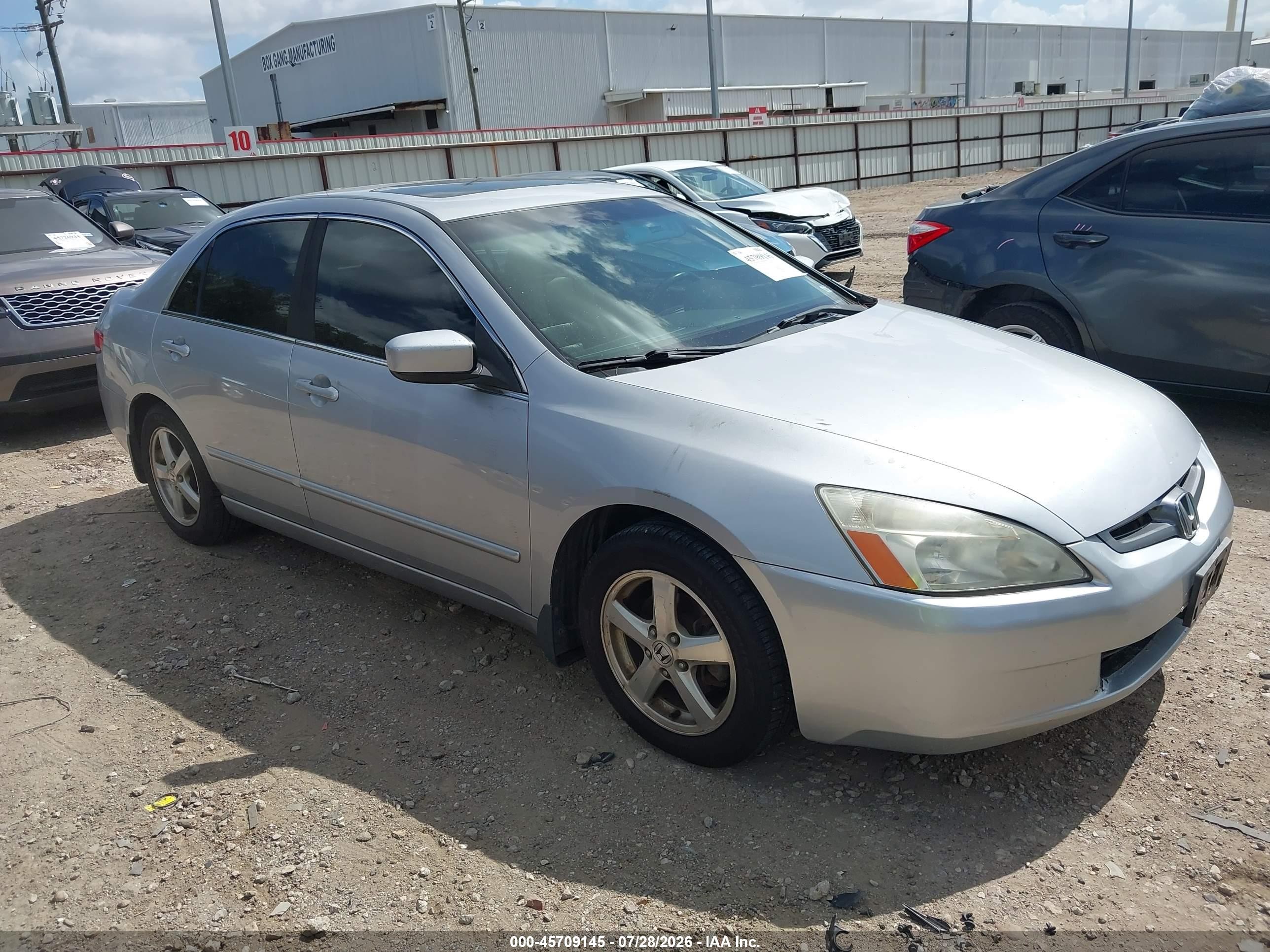 2003 Honda Accord 2.4 Ex Серебряный vin: JHMCM56673C003036