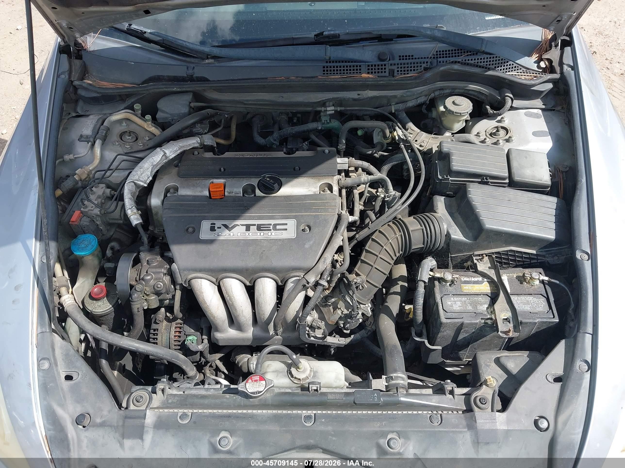 2003 Honda Accord 2.4 Ex Silver vin: JHMCM56673C003036