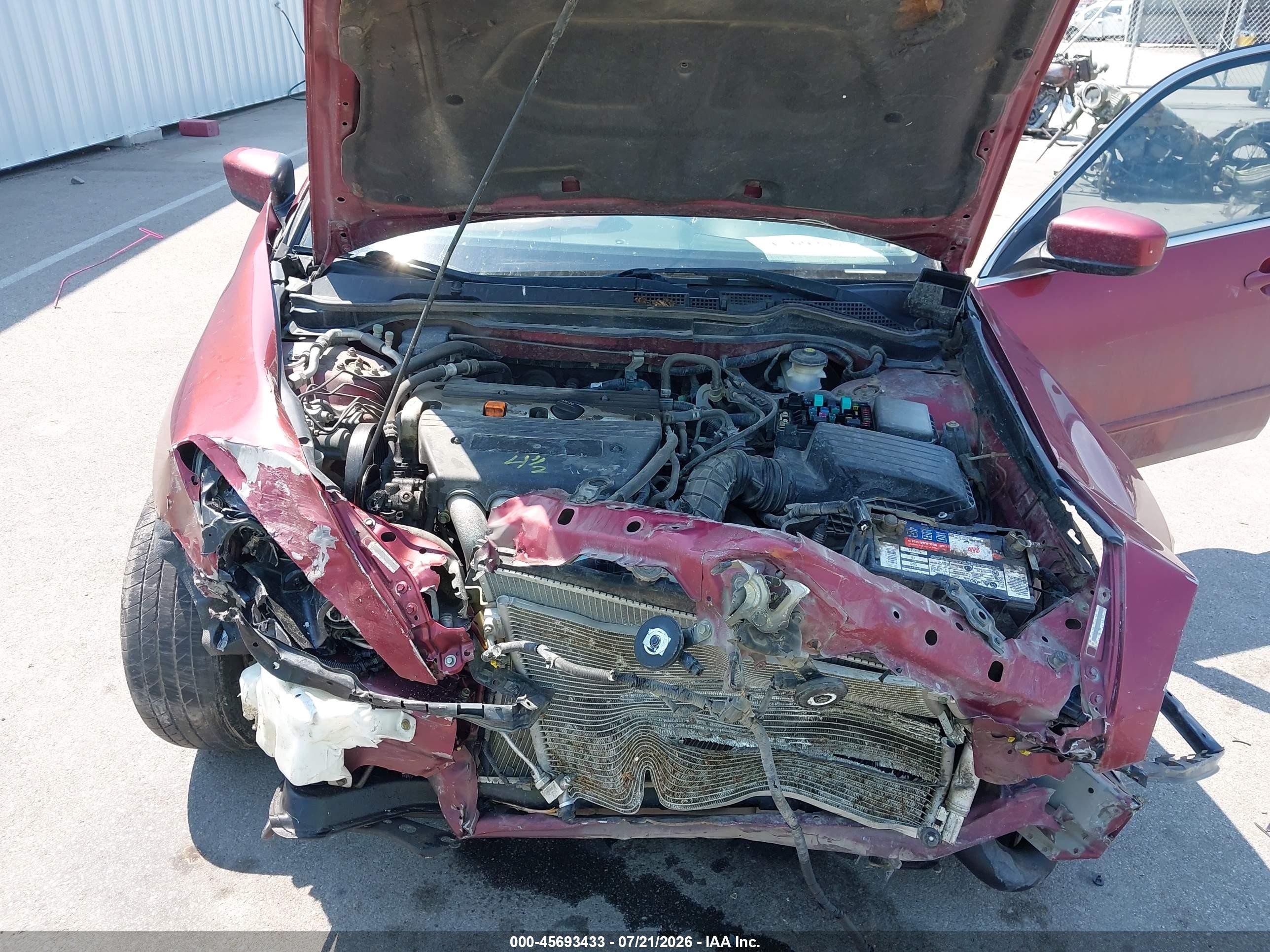 2003 Honda Accord Sdn Ex Red vin: JHMCM56673C016014