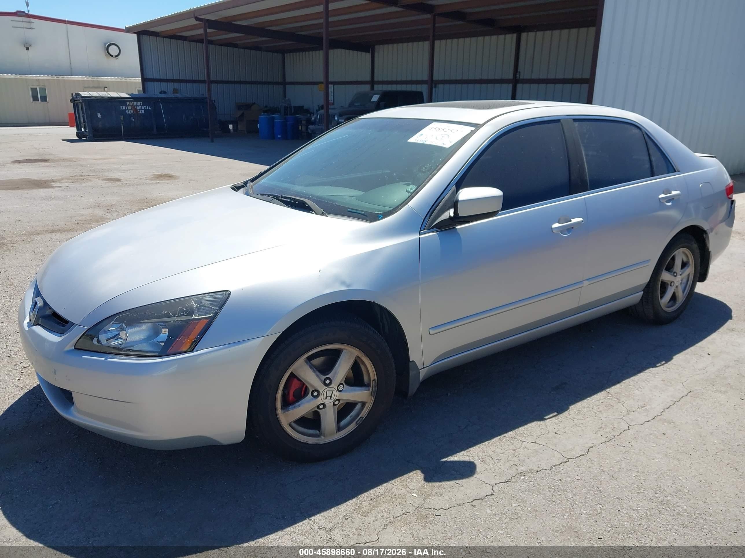 2003 Honda Accord 2.4 Ex Silver vin: JHMCM56673C033668