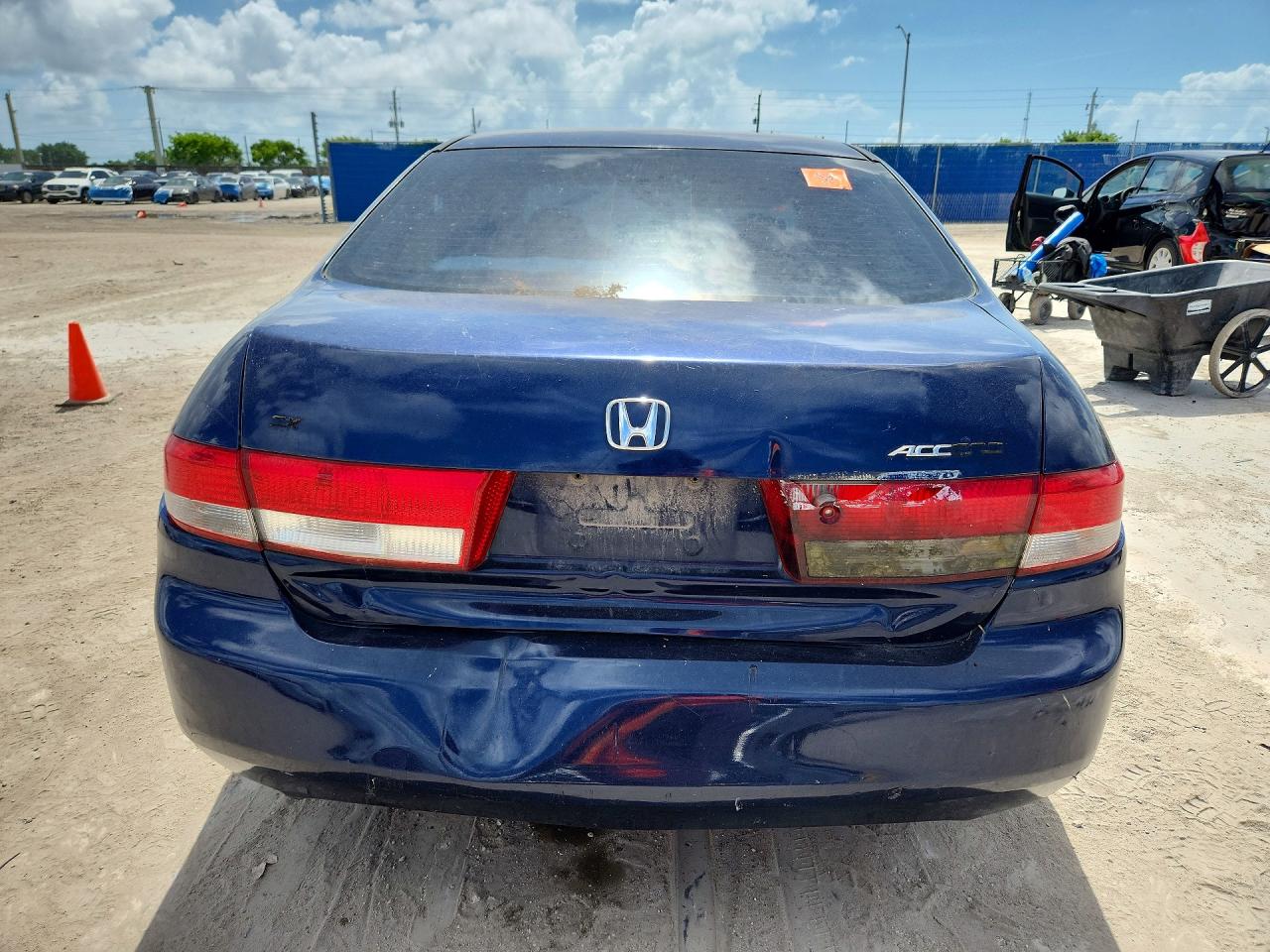 2003 Honda Accord Ex Blue vin: JHMCM56673C045948