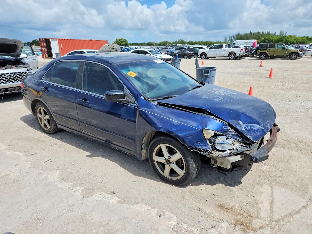 2003 Honda Accord Ex Blue vin: JHMCM56673C045948
