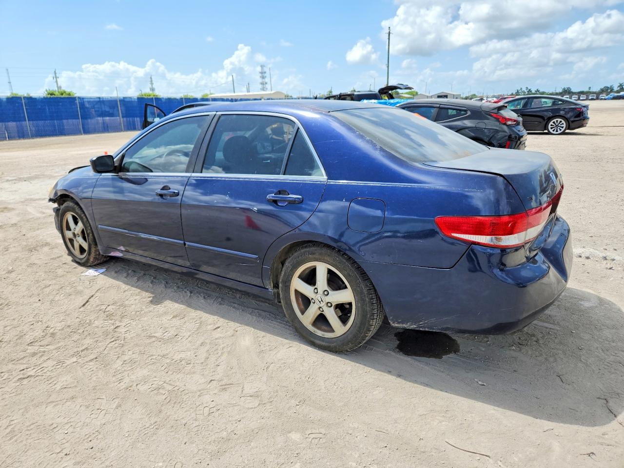 2003 Honda Accord Ex Blue vin: JHMCM56673C045948