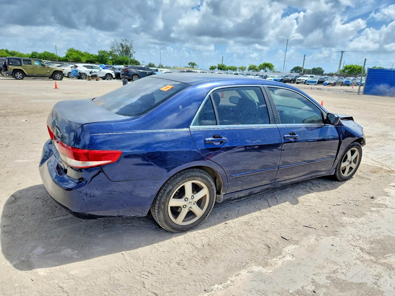 2003 Honda Accord Ex Blue vin: JHMCM56673C045948