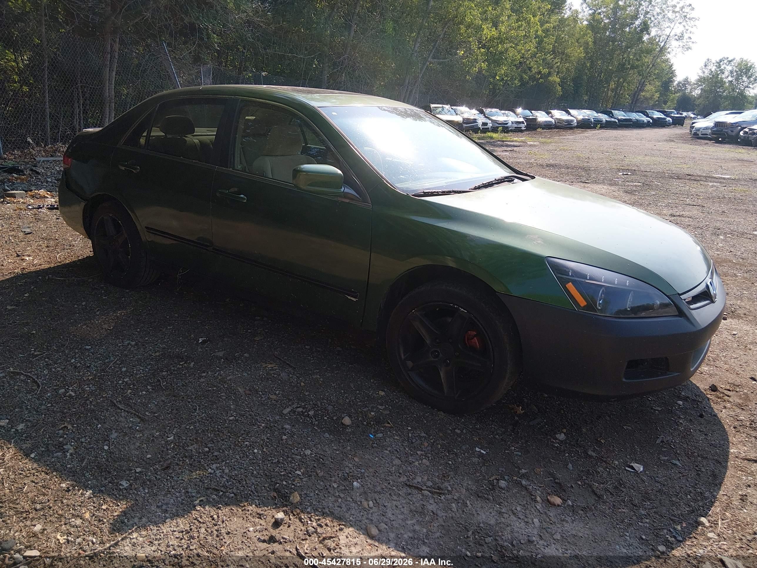 2003 Honda Accord 2.4 Ex Green vin: JHMCM56673C062572