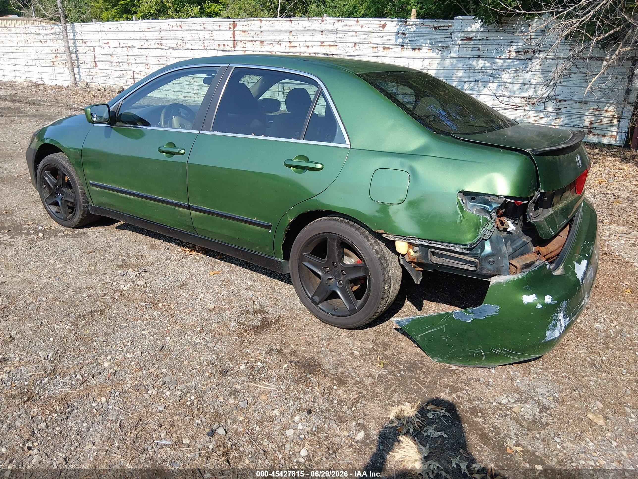 2003 Honda Accord 2.4 Ex Green vin: JHMCM56673C062572