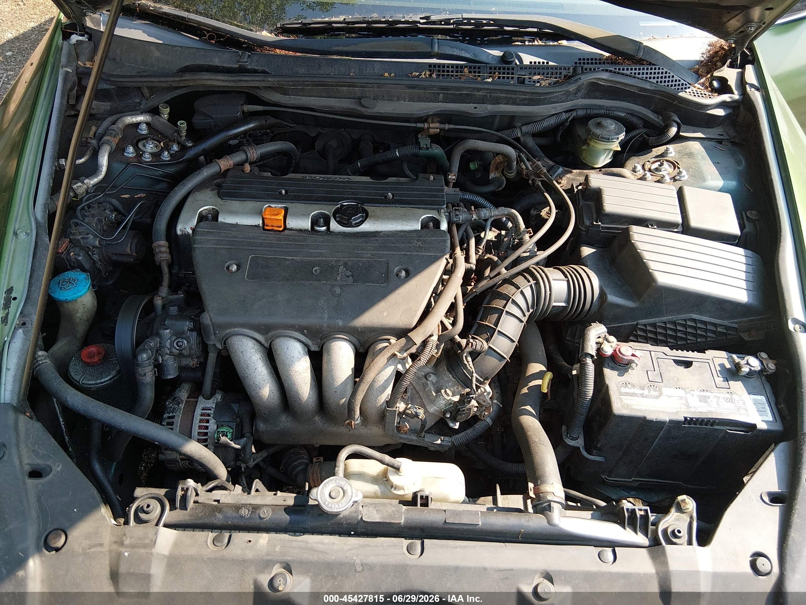 2003 Honda Accord 2.4 Ex Green vin: JHMCM56673C062572