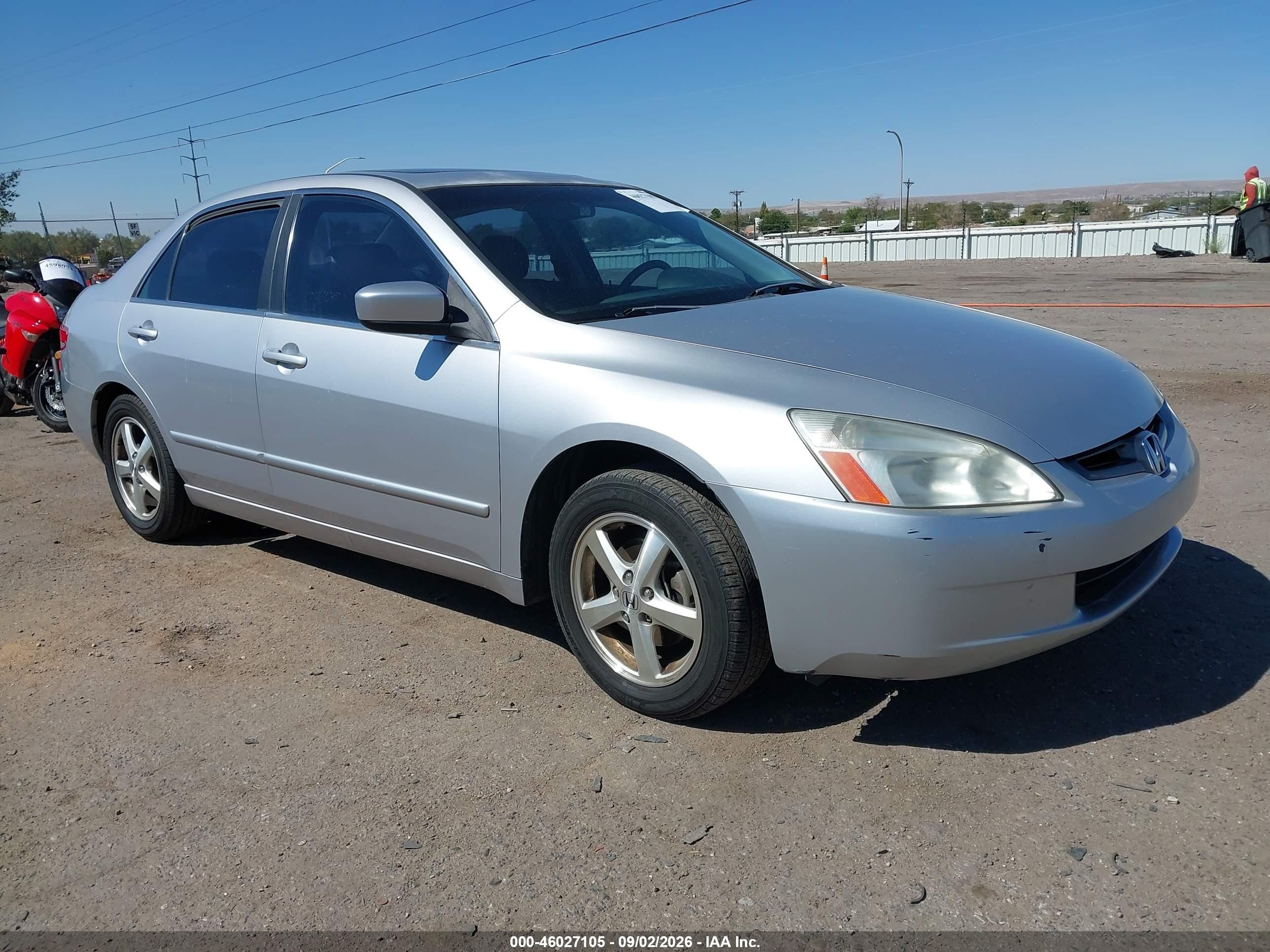 2003 Honda Accord 2.4 Ex Silver vin: JHMCM56673C074995
