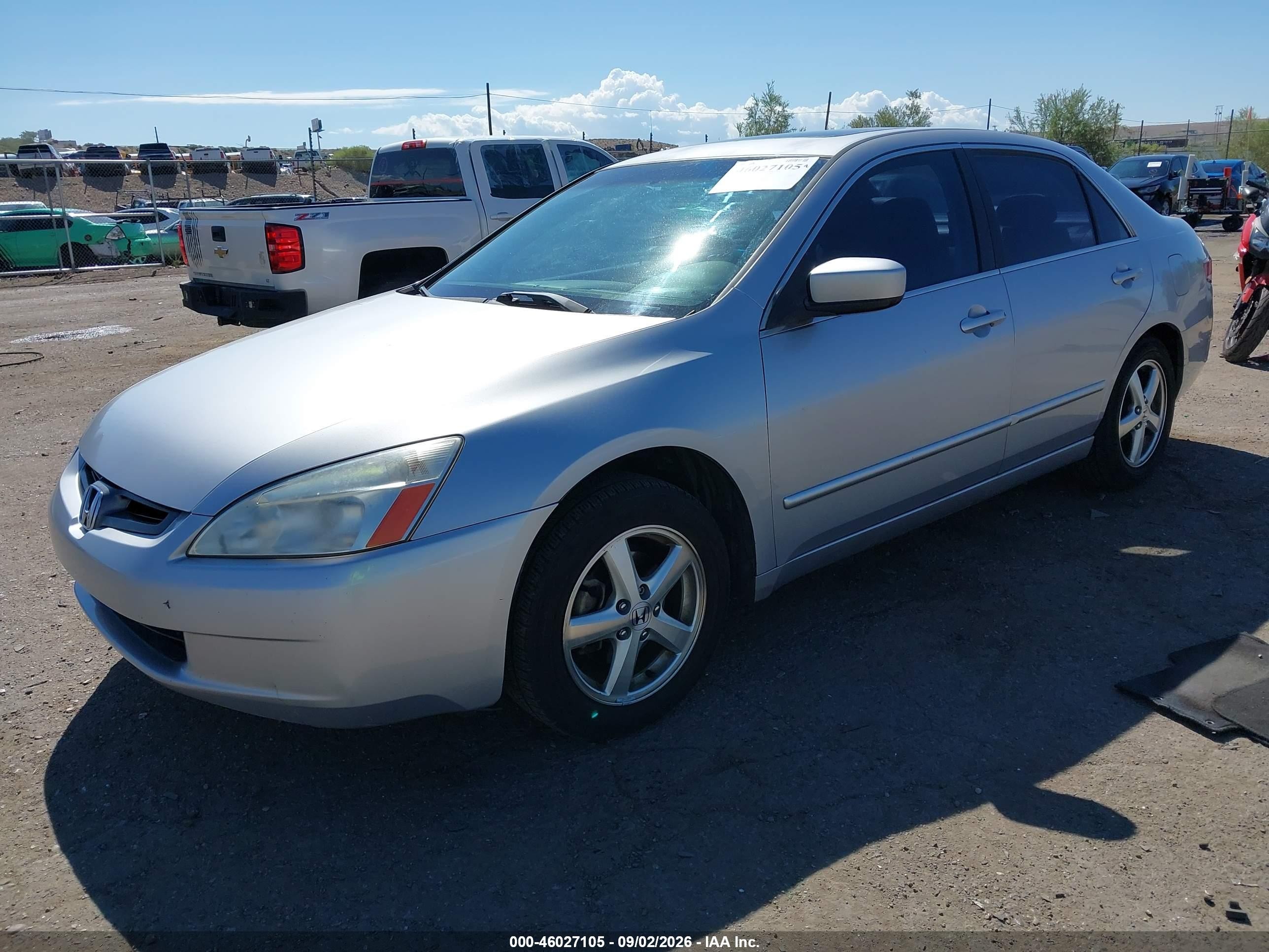 2003 Honda Accord 2.4 Ex Silver vin: JHMCM56673C074995