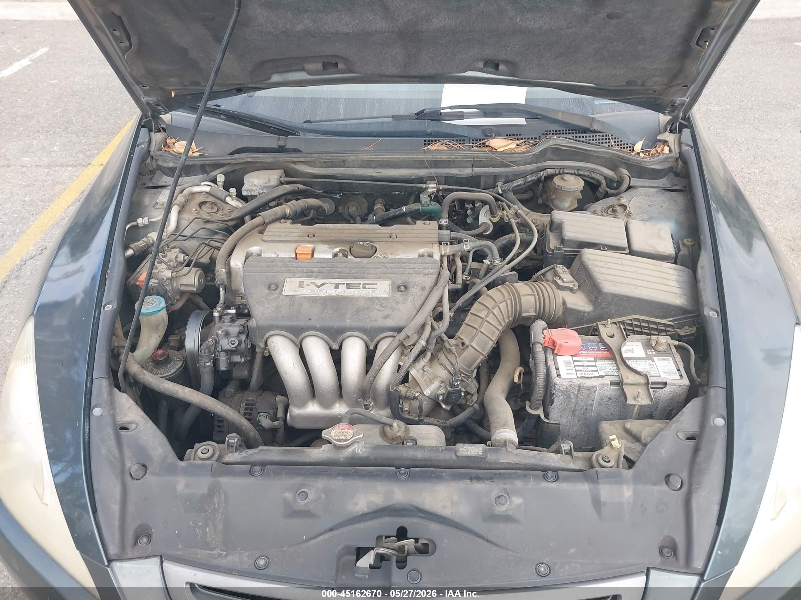 2004 Honda Accord 2.4 Ex Gray vin: JHMCM56674C027953
