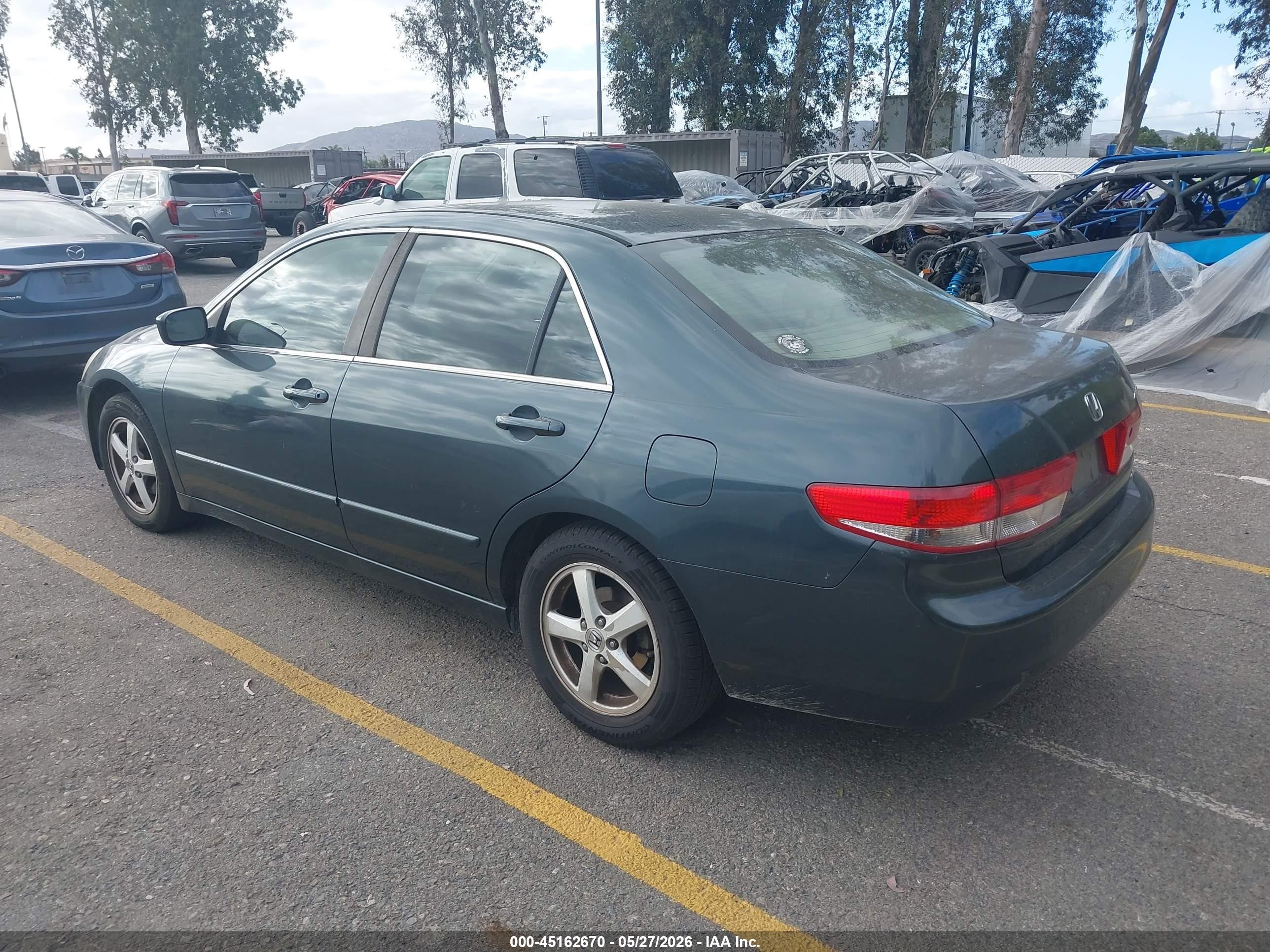 2004 Honda Accord 2.4 Ex Gray vin: JHMCM56674C027953