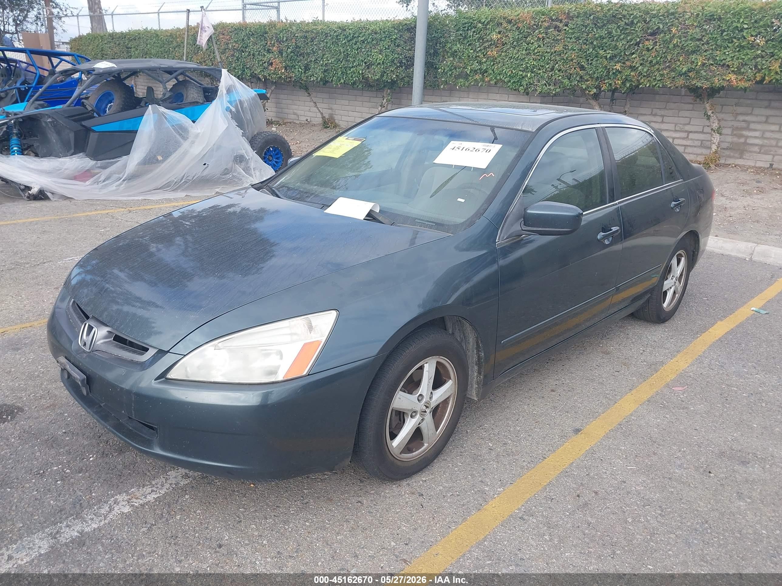 2004 Honda Accord 2.4 Ex Gray vin: JHMCM56674C027953