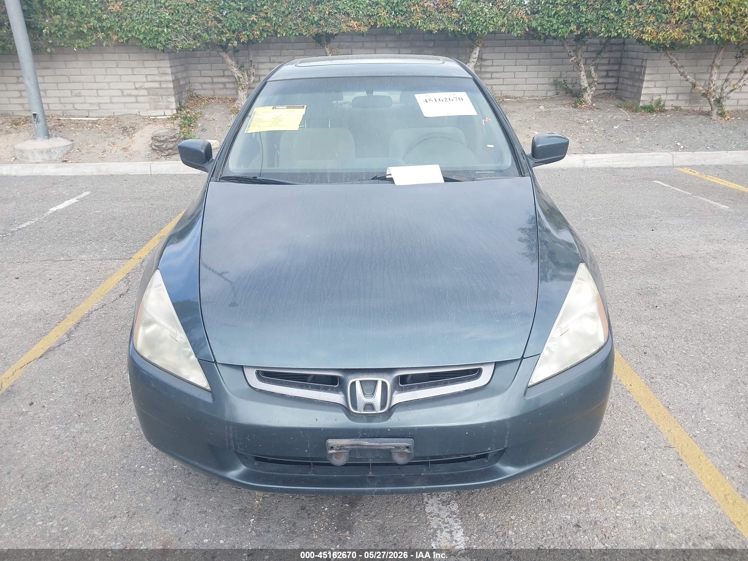 2004 Honda Accord 2.4 Ex Gray vin: JHMCM56674C027953