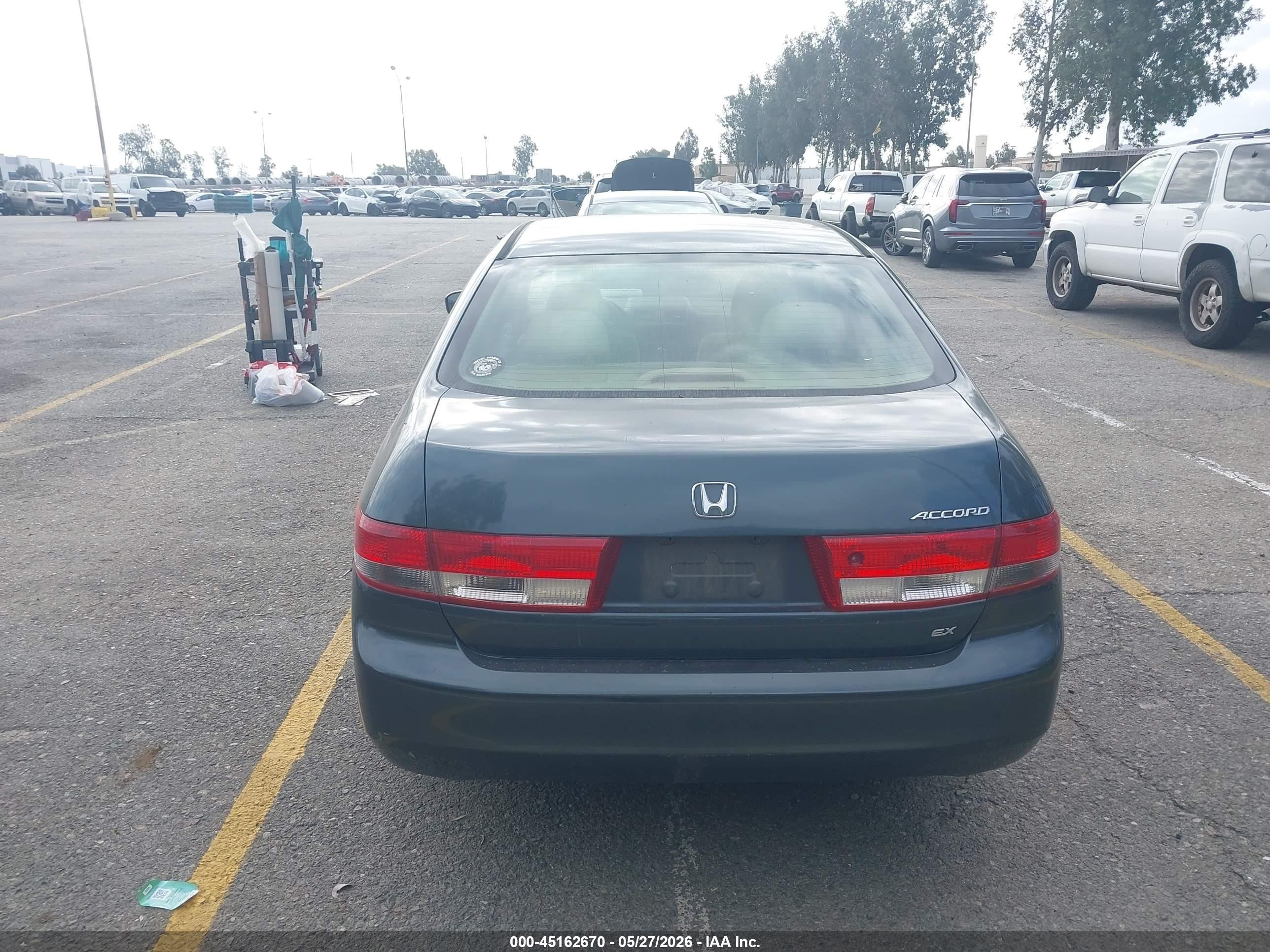 2004 Honda Accord 2.4 Ex Gray vin: JHMCM56674C027953