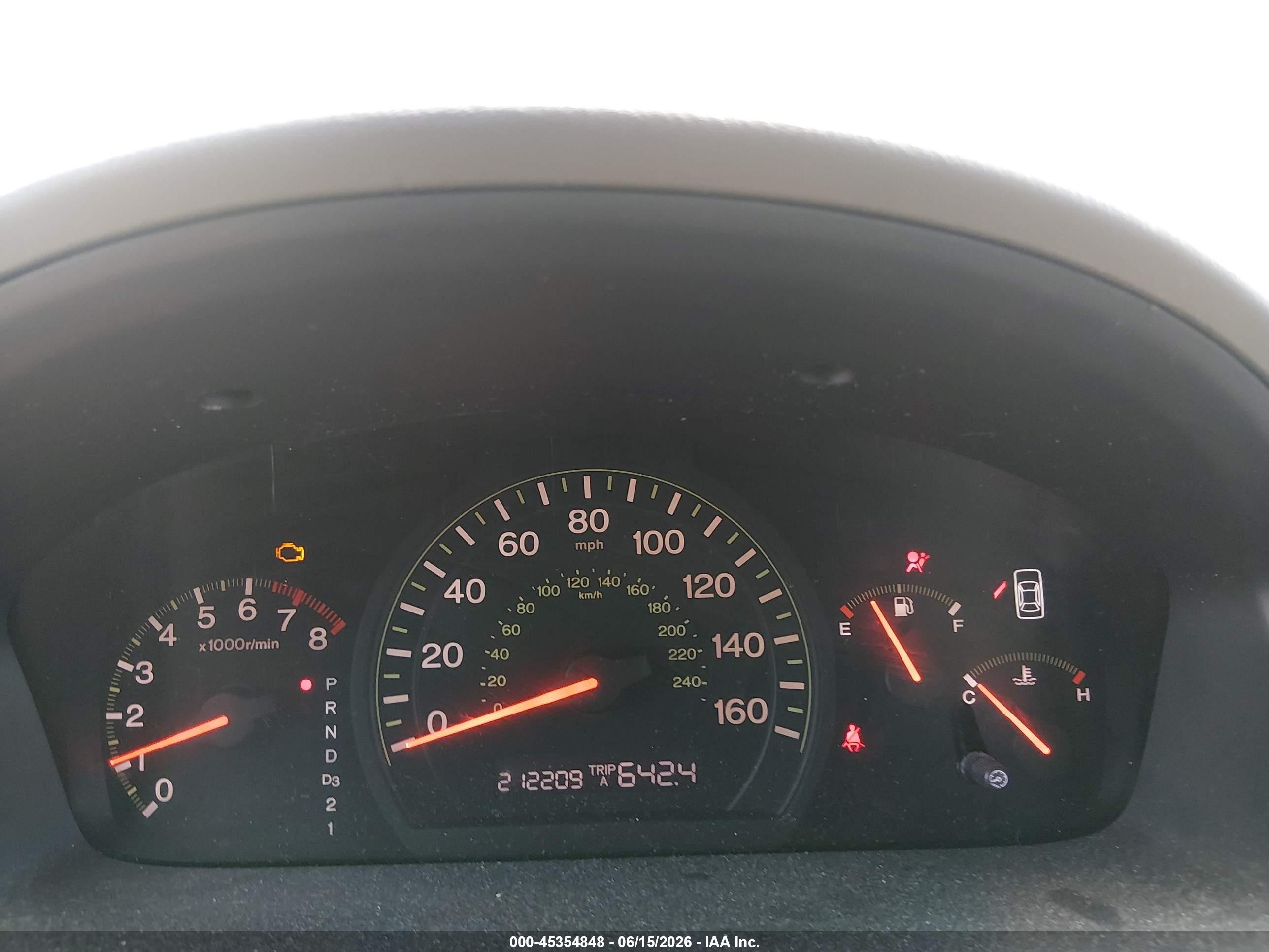 2003 Honda Accord 2.4 Ex White vin: JHMCM56683C022095