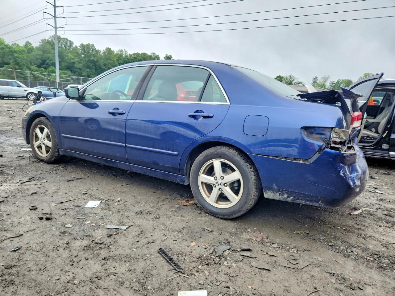 2003 Honda Accord Ex Blue vin: JHMCM56683C039835