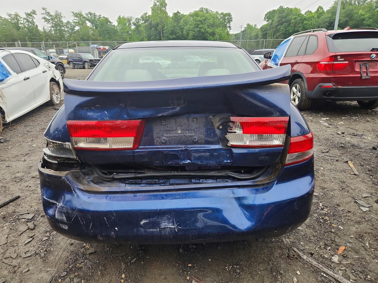 2003 Honda Accord Ex Blue vin: JHMCM56683C039835