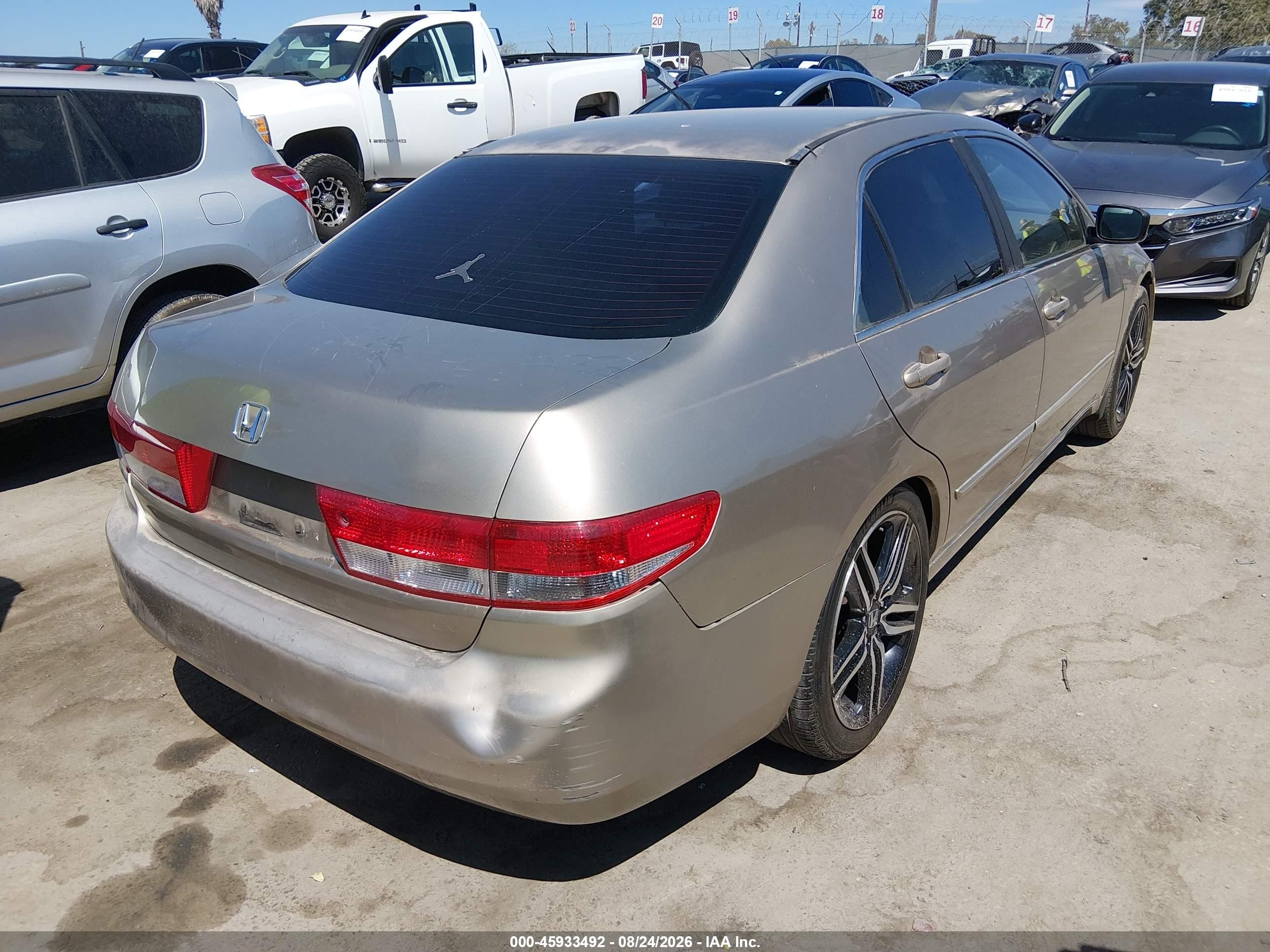 2003 Honda Accord 2.4 Ex Champagne vin: JHMCM56683C047918