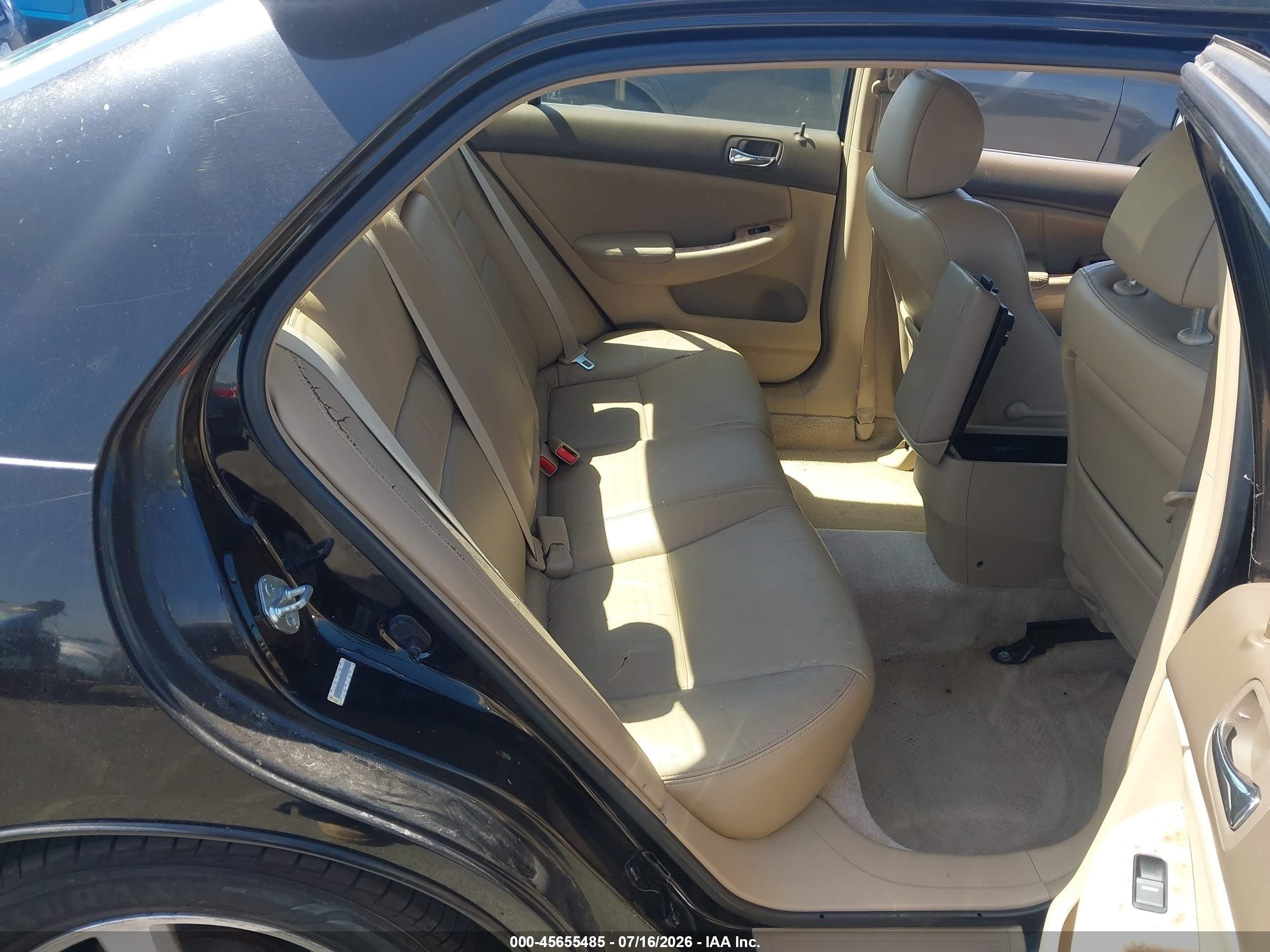 2003 Honda Accord Sdn Ex Black vin: JHMCM56683C049149