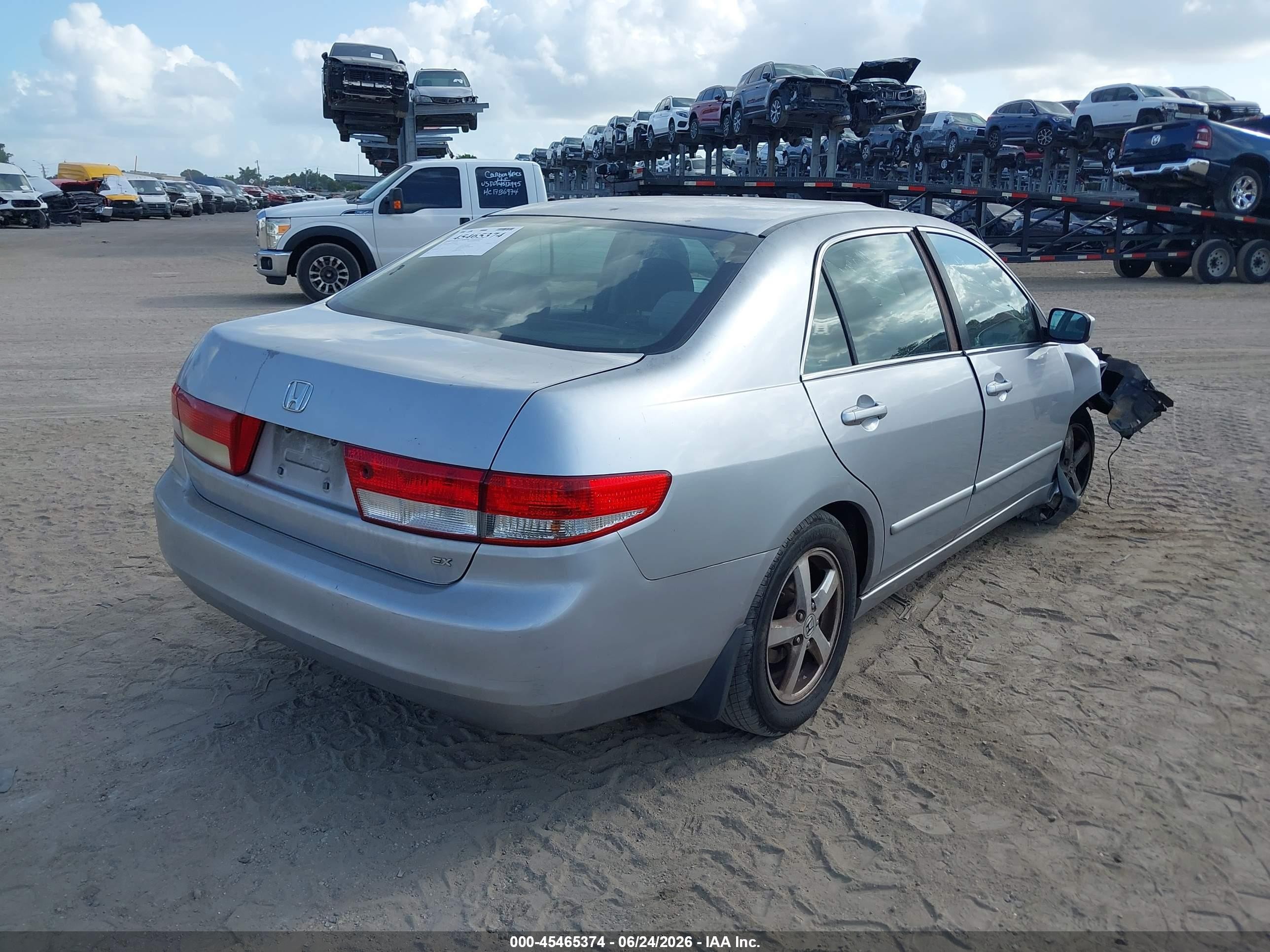 2003 Honda Accord Sdn Ex Silver vin: JHMCM56683C050480
