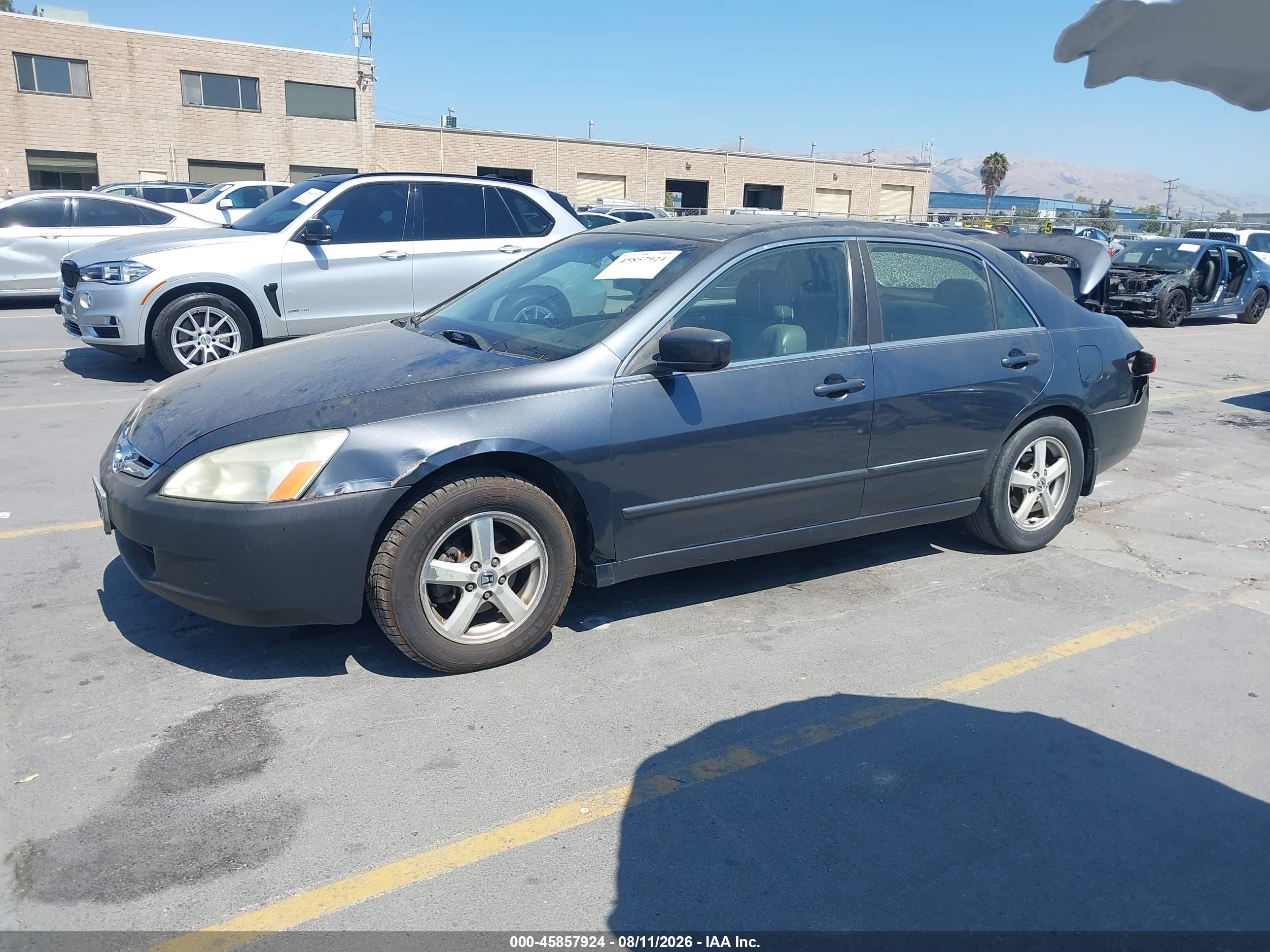 2003 Honda Accord 2.4 Ex Gray vin: JHMCM56683C057302