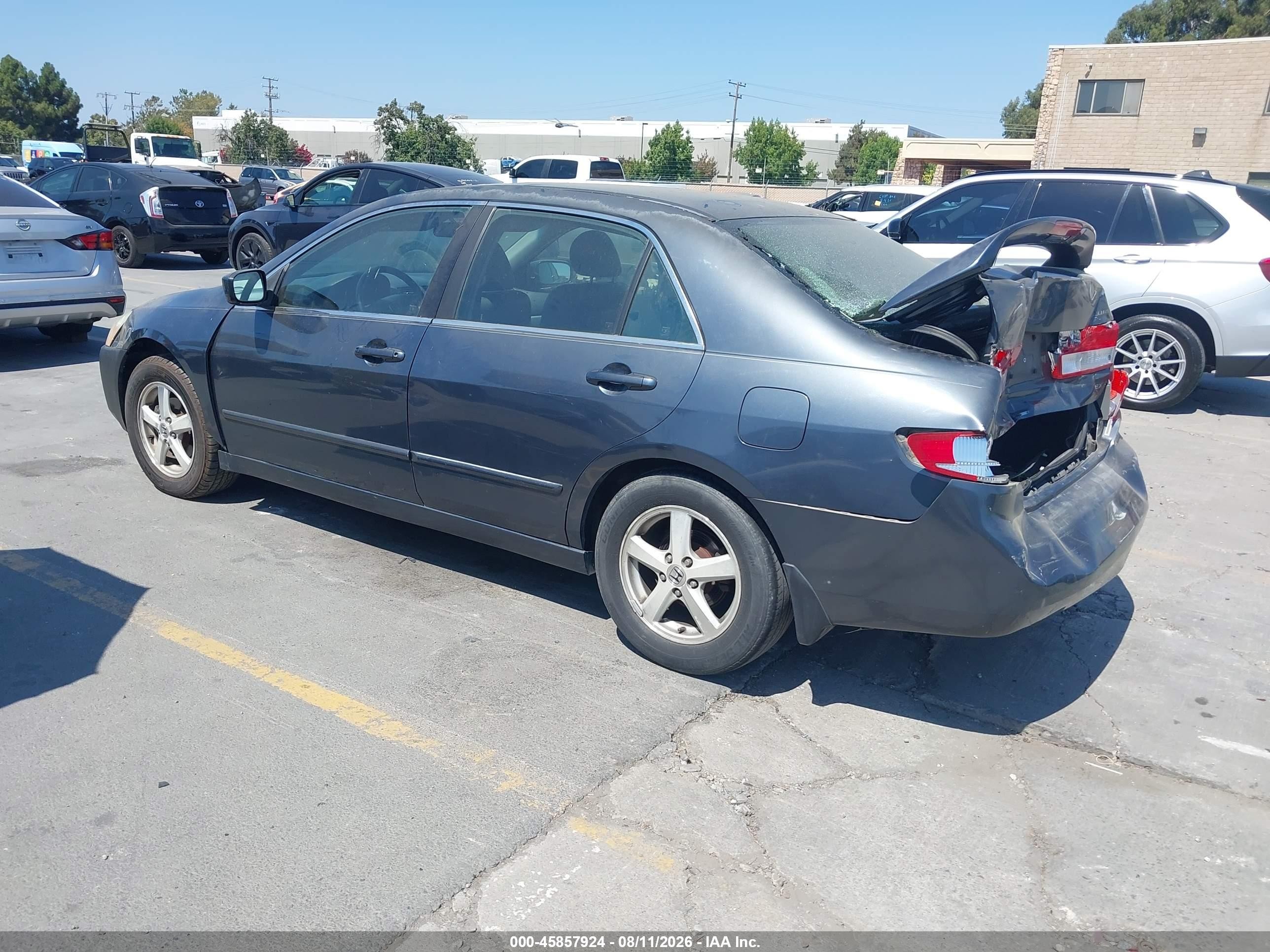2003 Honda Accord 2.4 Ex Gray vin: JHMCM56683C057302