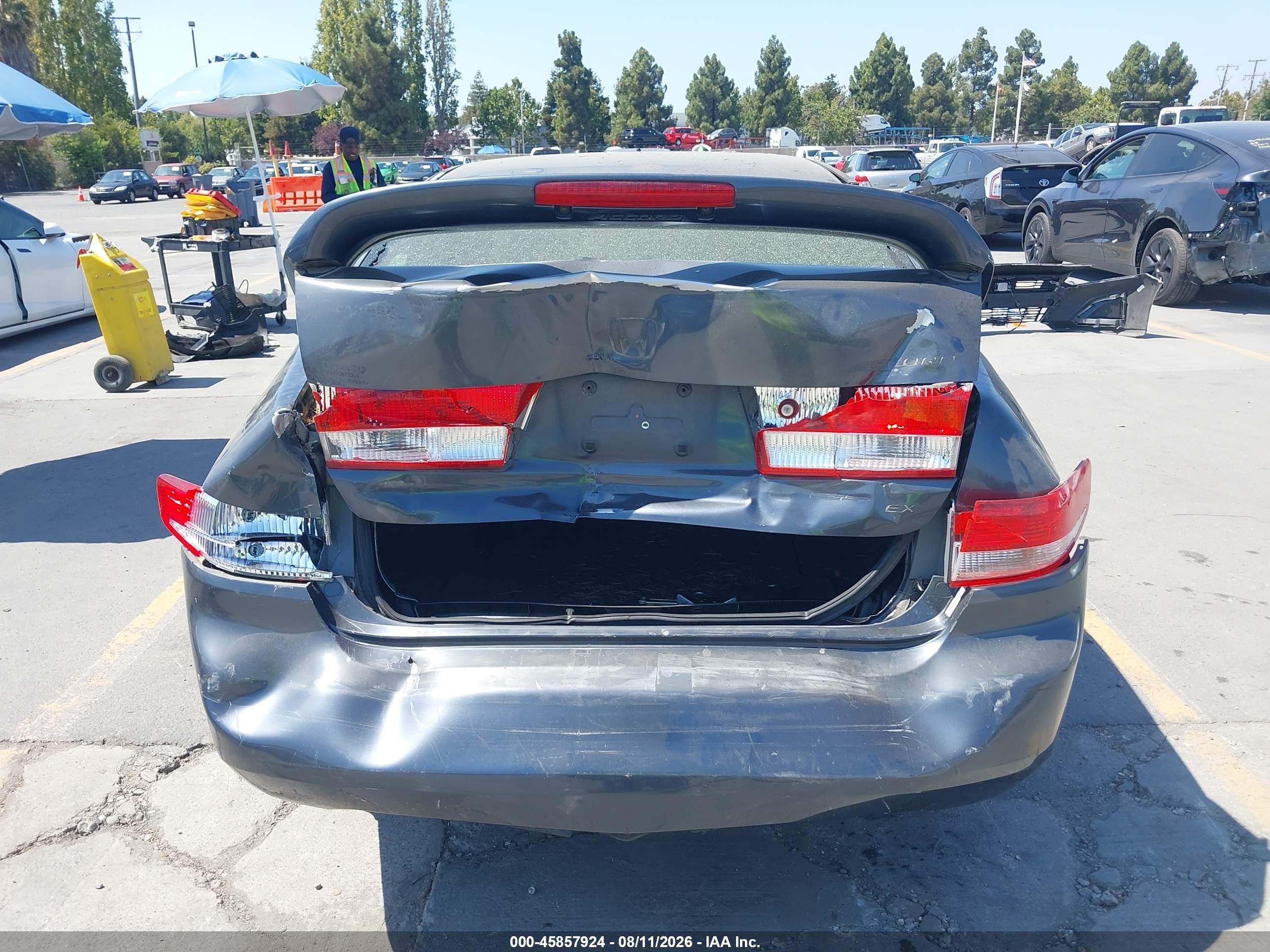 2003 Honda Accord 2.4 Ex Gray vin: JHMCM56683C057302