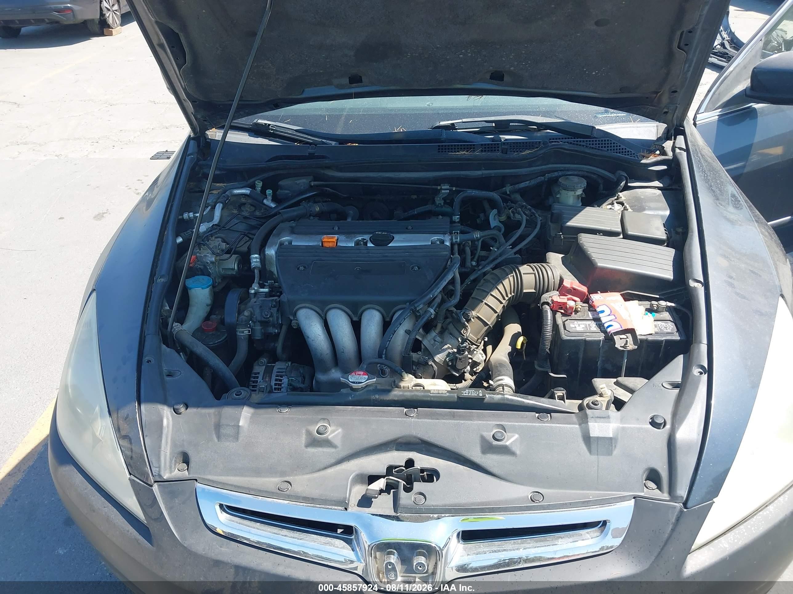 2003 Honda Accord 2.4 Ex Gray vin: JHMCM56683C057302
