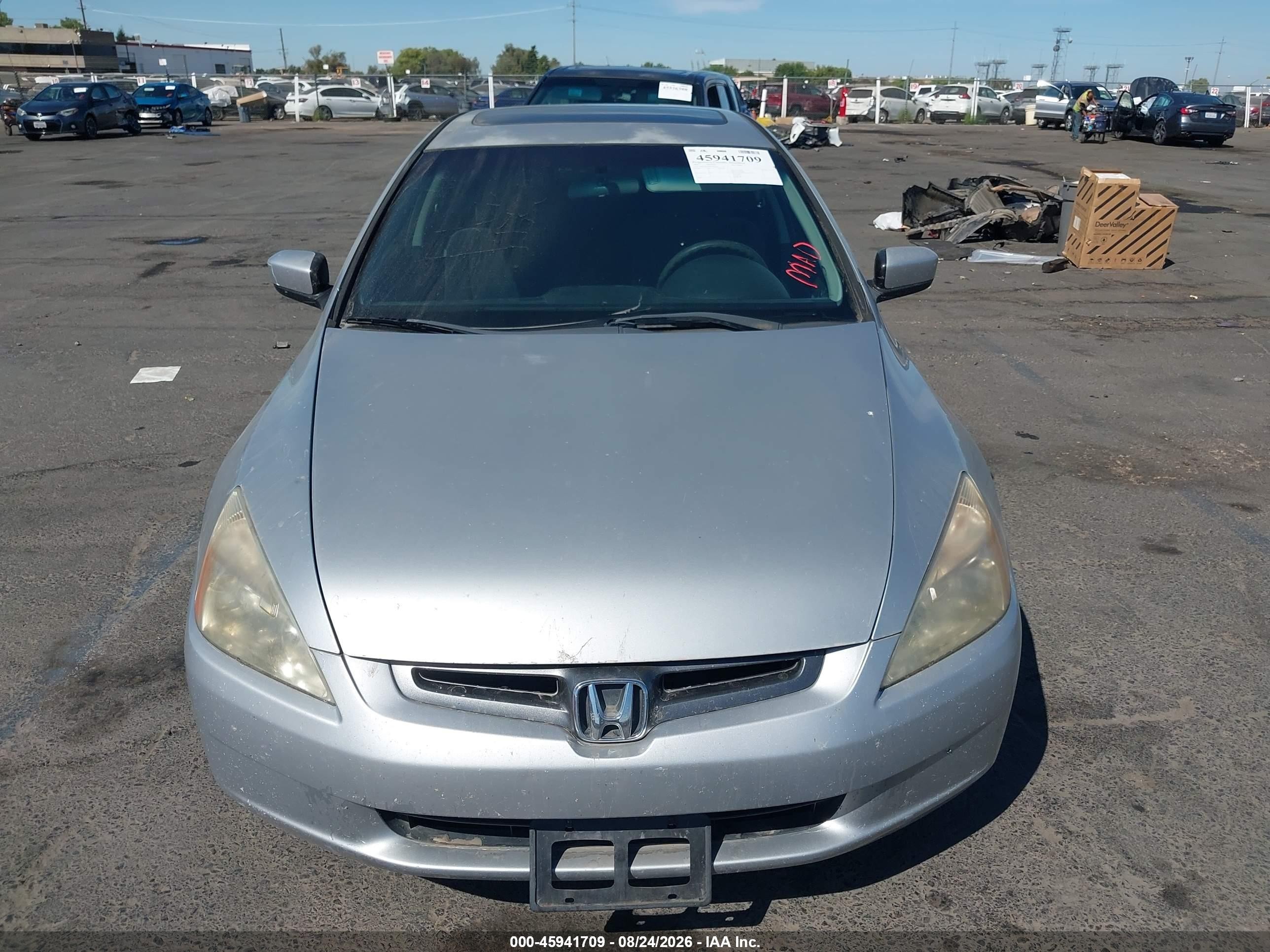 2003 Honda Accord 2.4 Ex Silver vin: JHMCM56683C069725