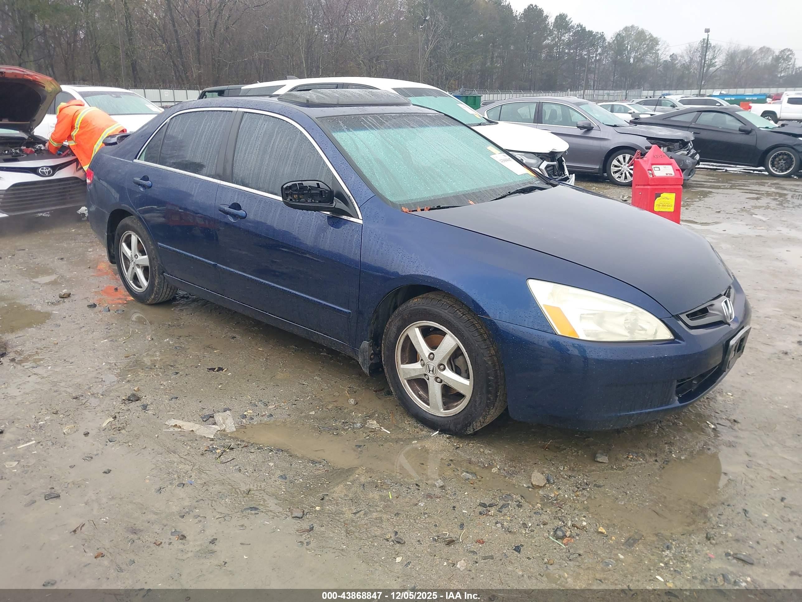 2003 Honda Accord 2.4 Ex Dark Blue vin: JHMCM56693C003085