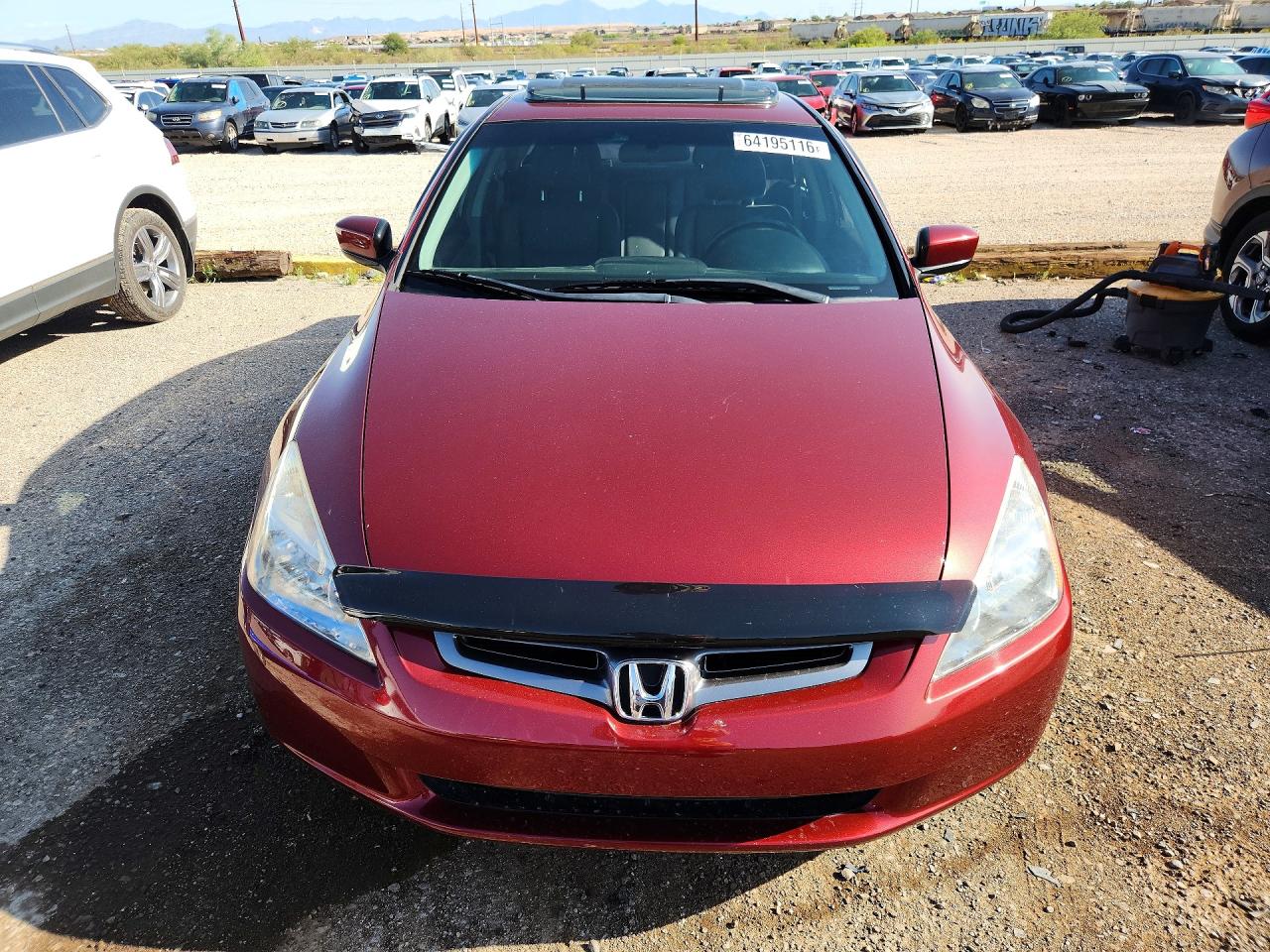 2003 Honda Accord Ex Красный vin: JHMCM56693C046857