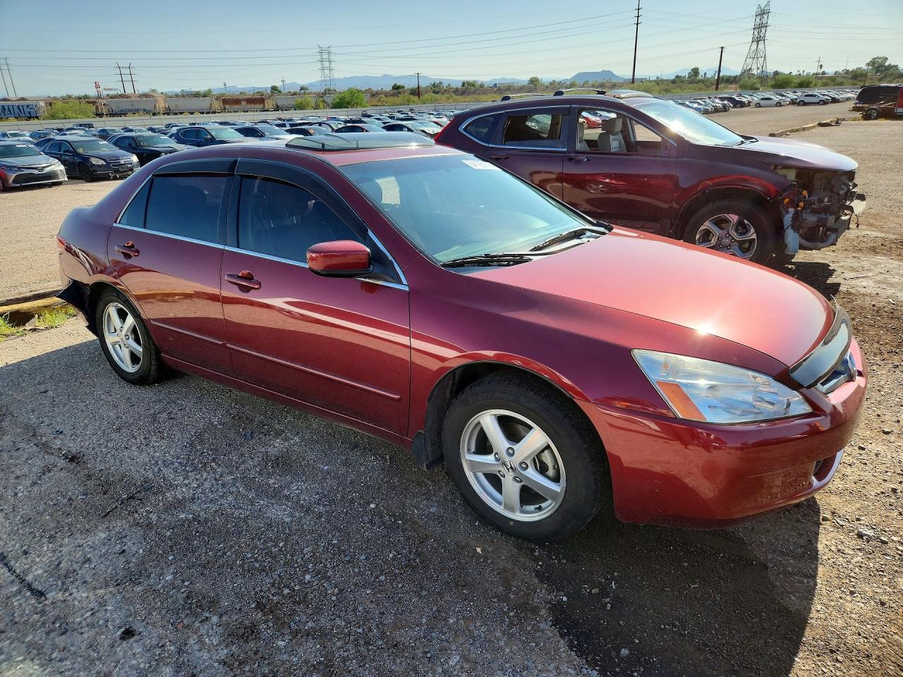 2003 Honda Accord Ex Красный vin: JHMCM56693C046857