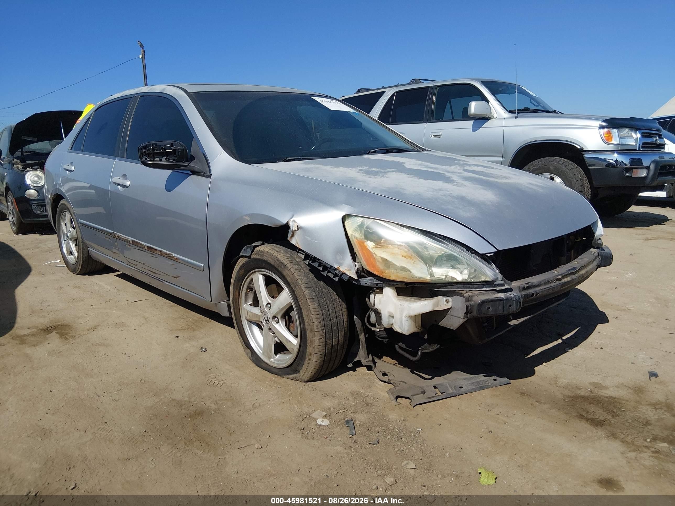 2003 Honda Accord 2.4 Ex Silver vin: JHMCM56693C078370